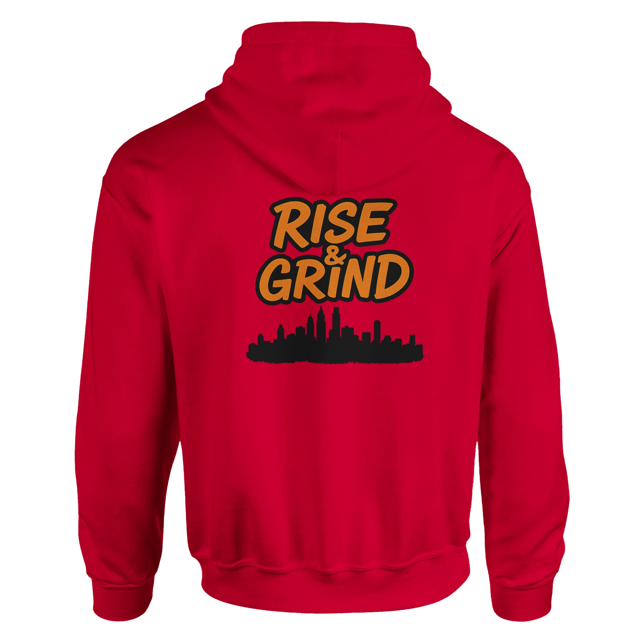 'RISE & GRIND'| Defiant Ones Classic Pullover Hoodie - Defiant Ones Clothing Print Material