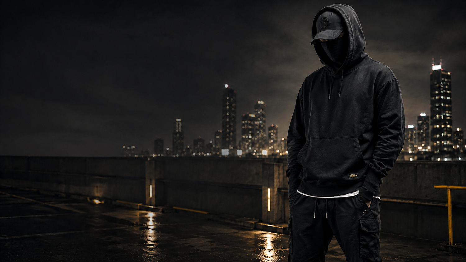 Brighter premium black streetwear new drops collection hero for Defiant Ones