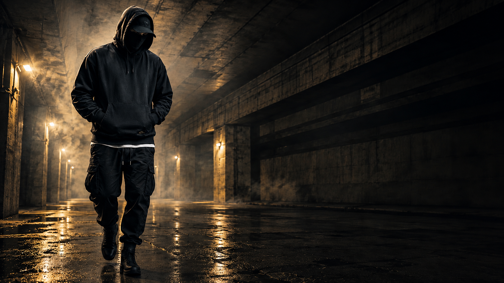 Brighter premium black heavyweight streetwear collection hero for Defiant Ones