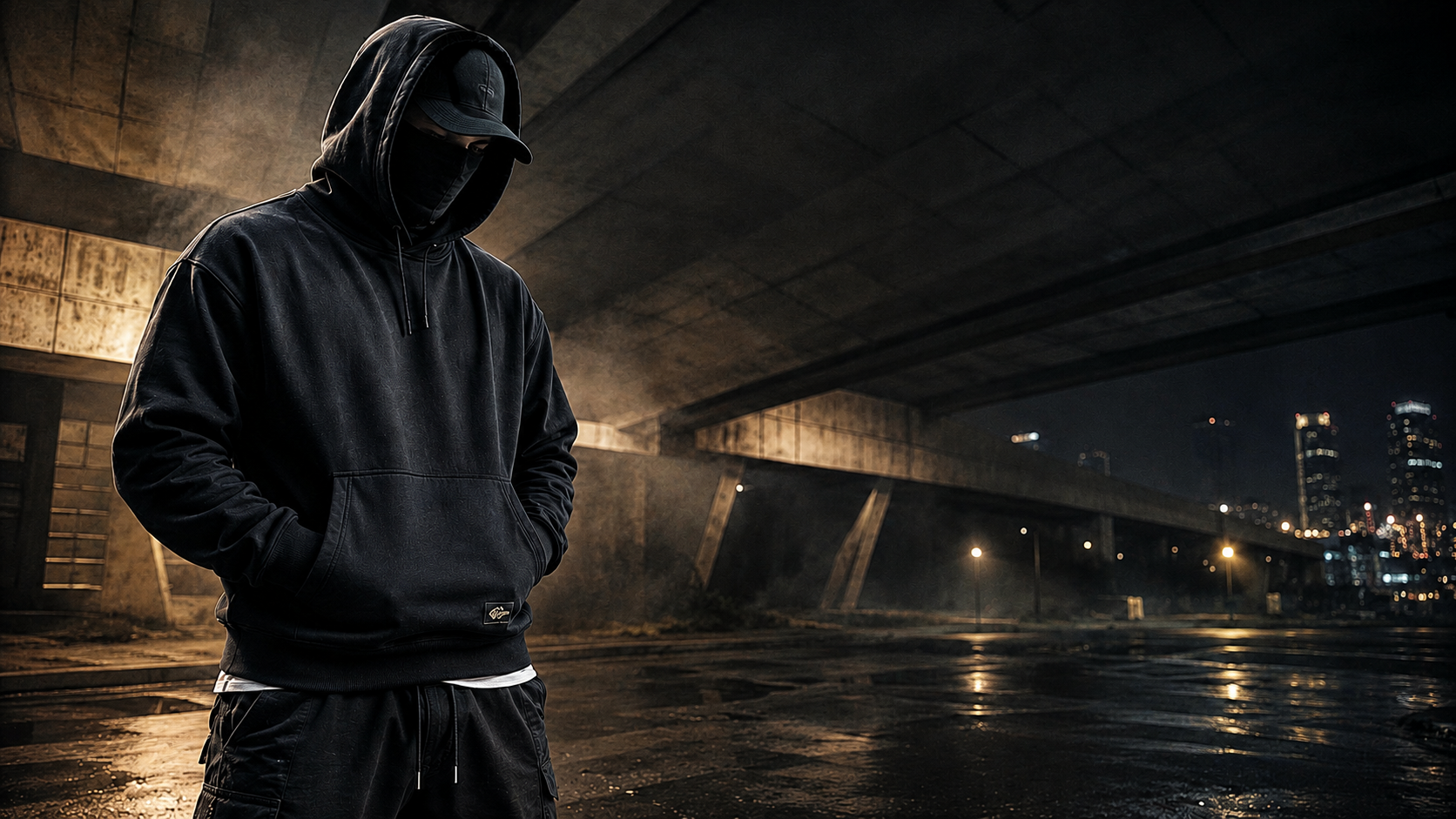 Brighter premium black streetwear collection hero for all Defiant Ones products