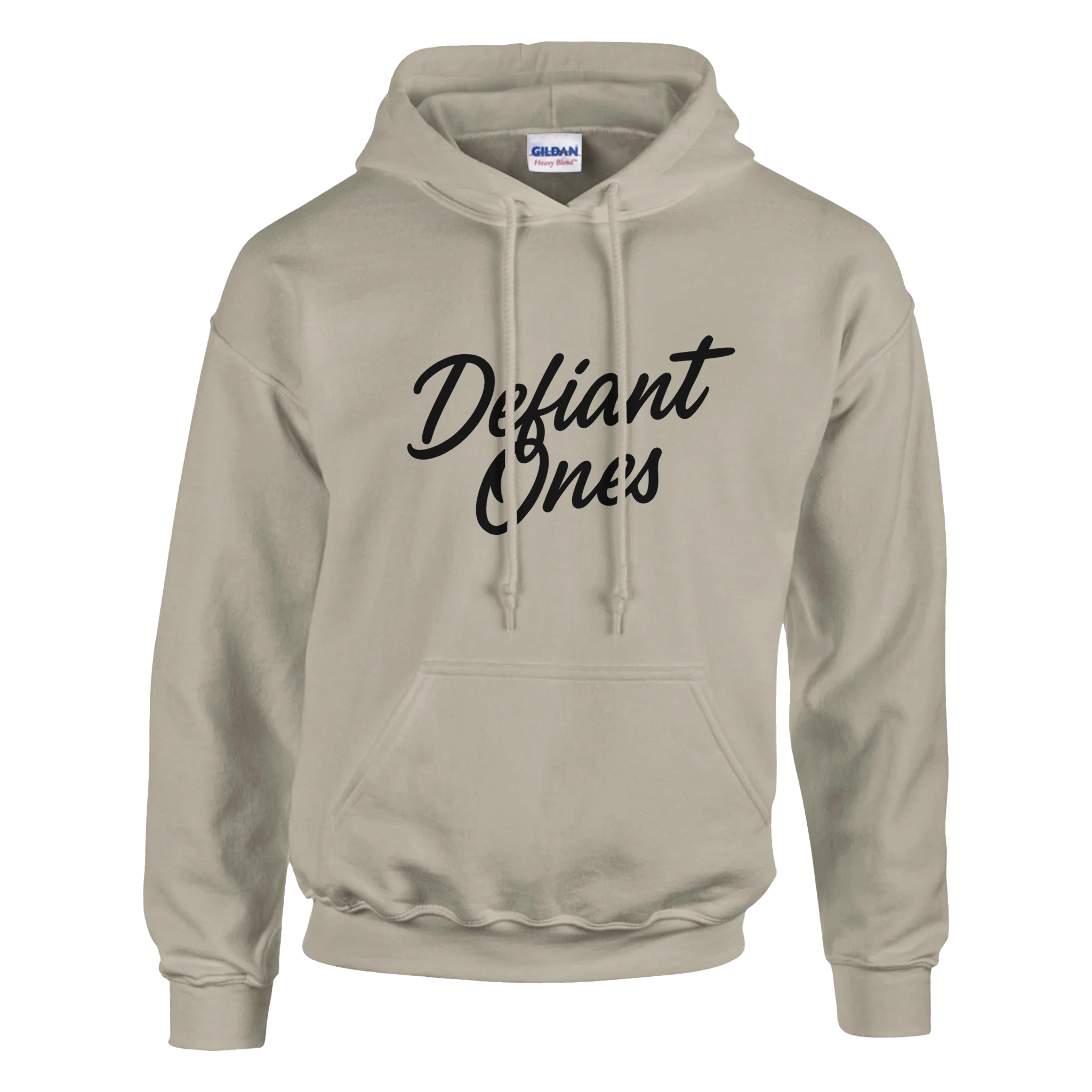 'DEFIANT ONES' Classic Hoodie|Streetwear Pullover for Hustlers - Defiant Ones Clothing Print Material
