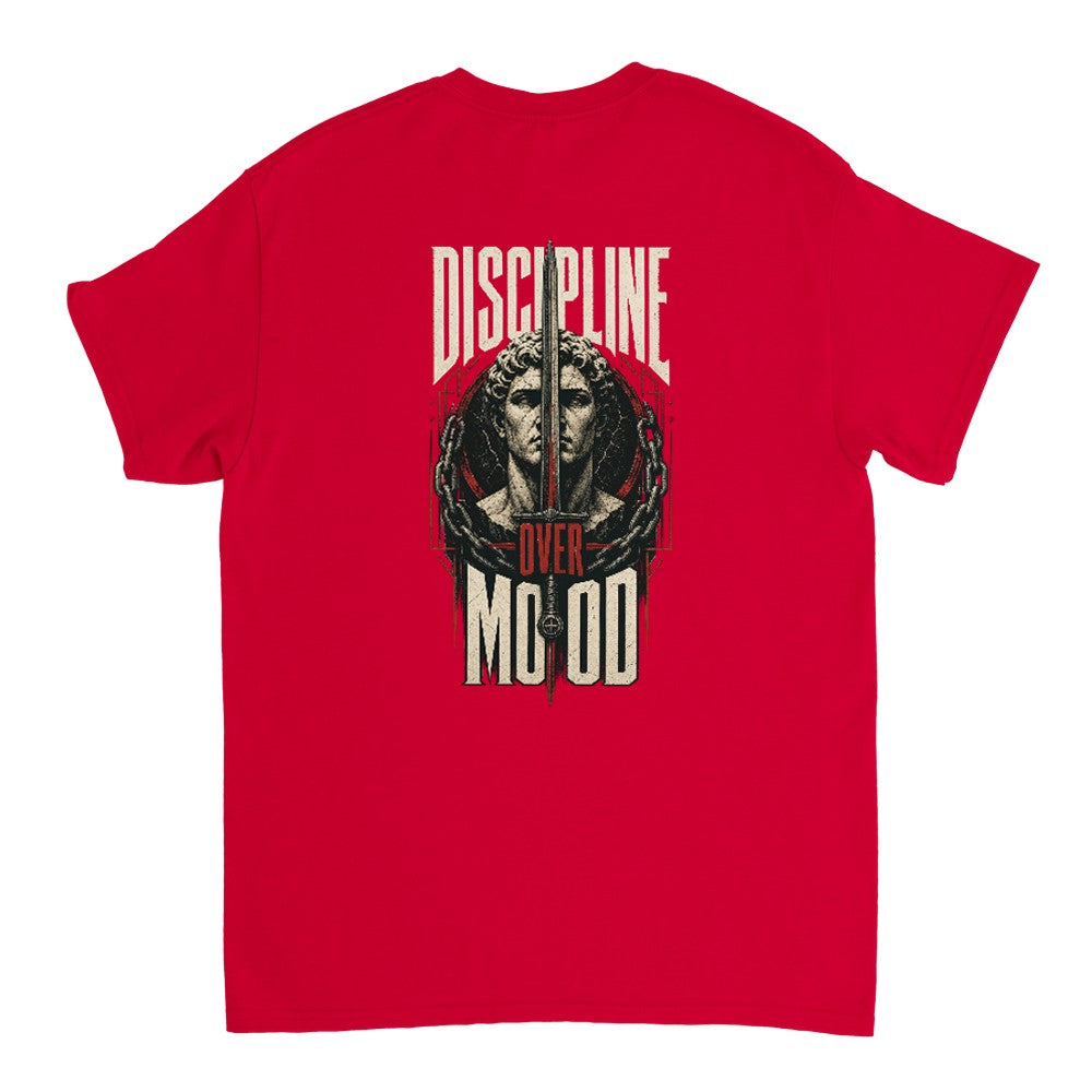 Discipline Over Mood Tee – Heavyweight Edition T-Shirt product image 3 – Defiant Ones Clothing