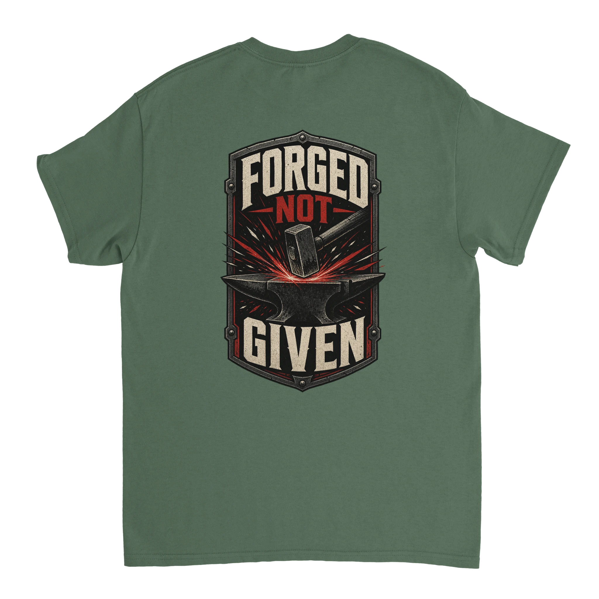 Forged Not Given Tee – Heavyweight Edition T-Shirt product image 5 – Defiant Ones Clothing