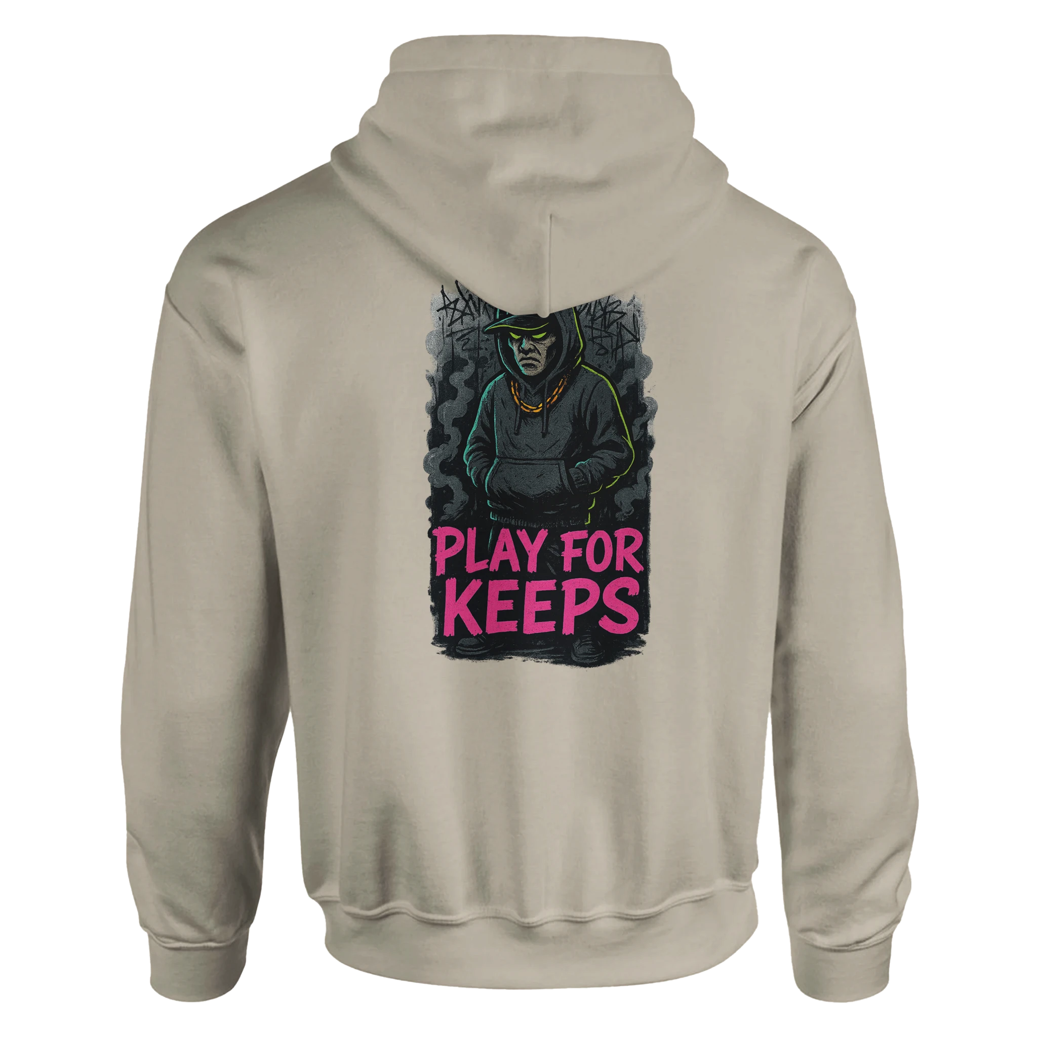 Play For Keeps Hoodie – No Excuses. Just Results. - Defiant Ones Clothing Print Material
