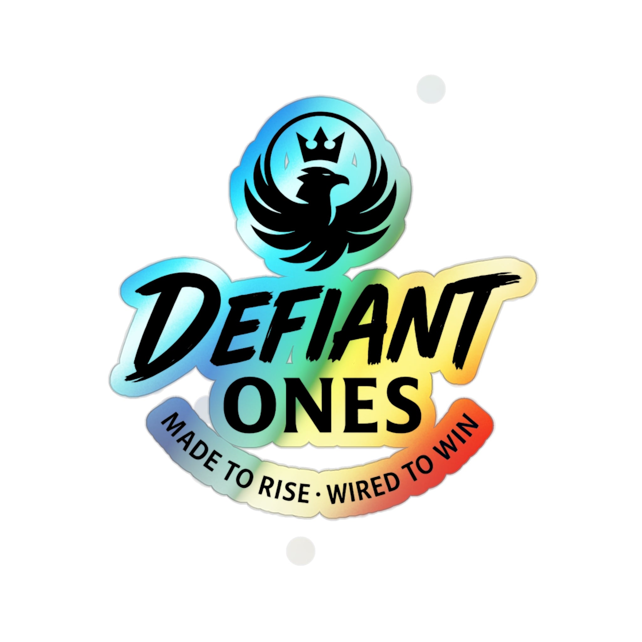 Holographic Sticker – Defiant Die-Cut Reflective Decal - Defiant Ones Clothing Paper products