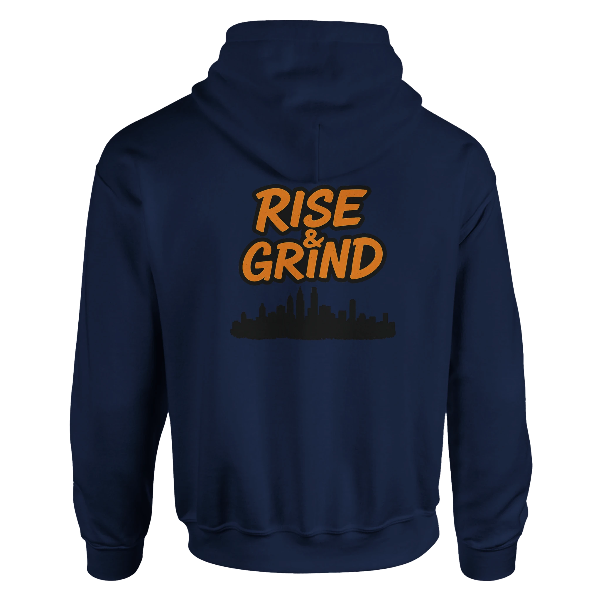 'RISE & GRIND'| Defiant Ones Classic Pullover Hoodie - Defiant Ones Clothing Print Material