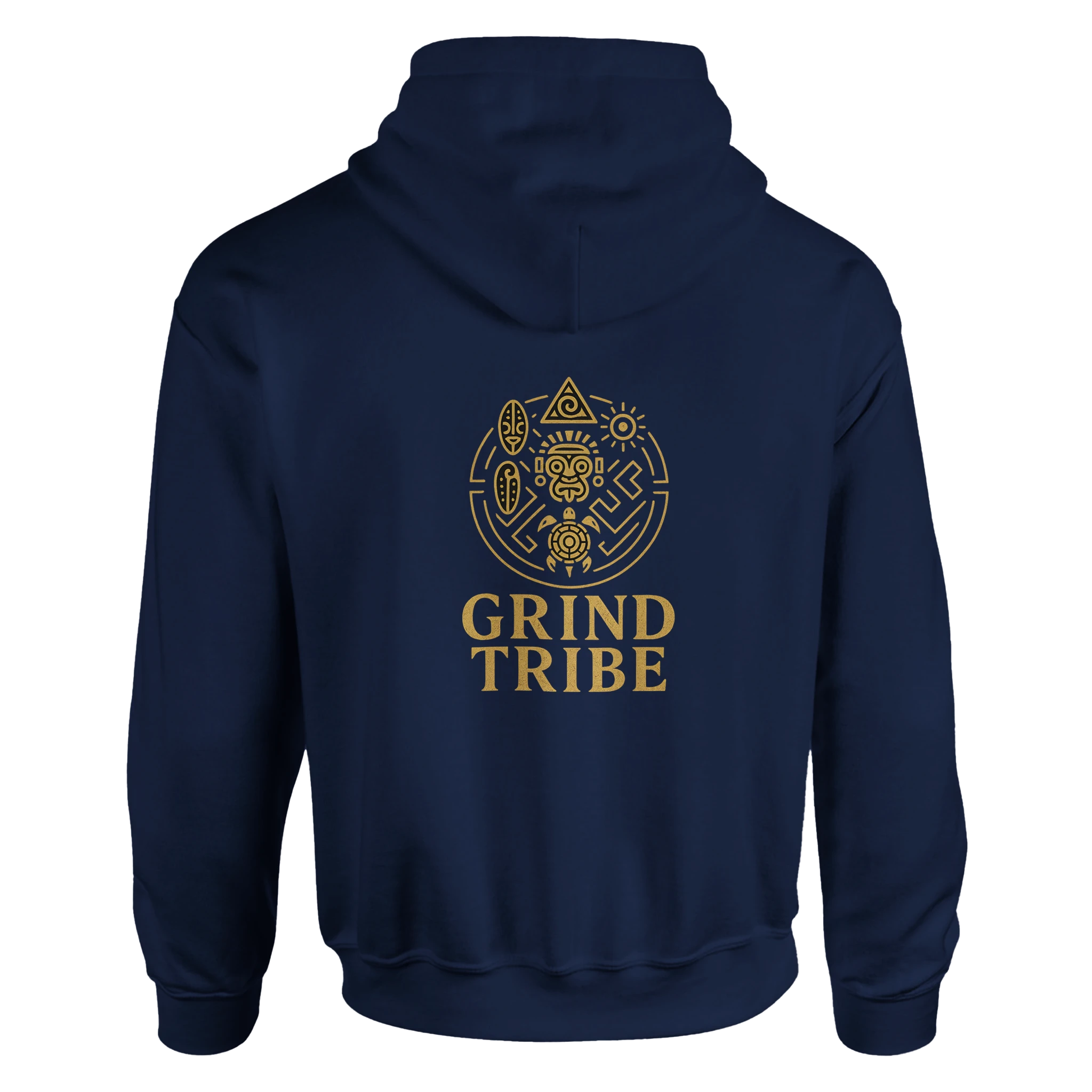 Grind Tribe Hoodie – Hustle Hard. Earn More. - Defiant Ones Clothing Print Material