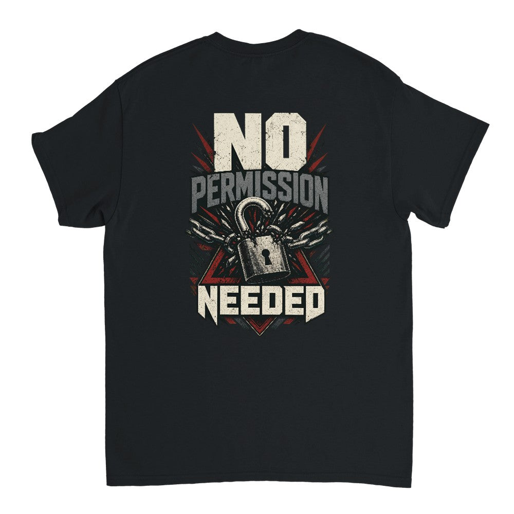 No Permission Needed Tee – Heavyweight Edition T-Shirt product image 6 – Defiant Ones Clothing