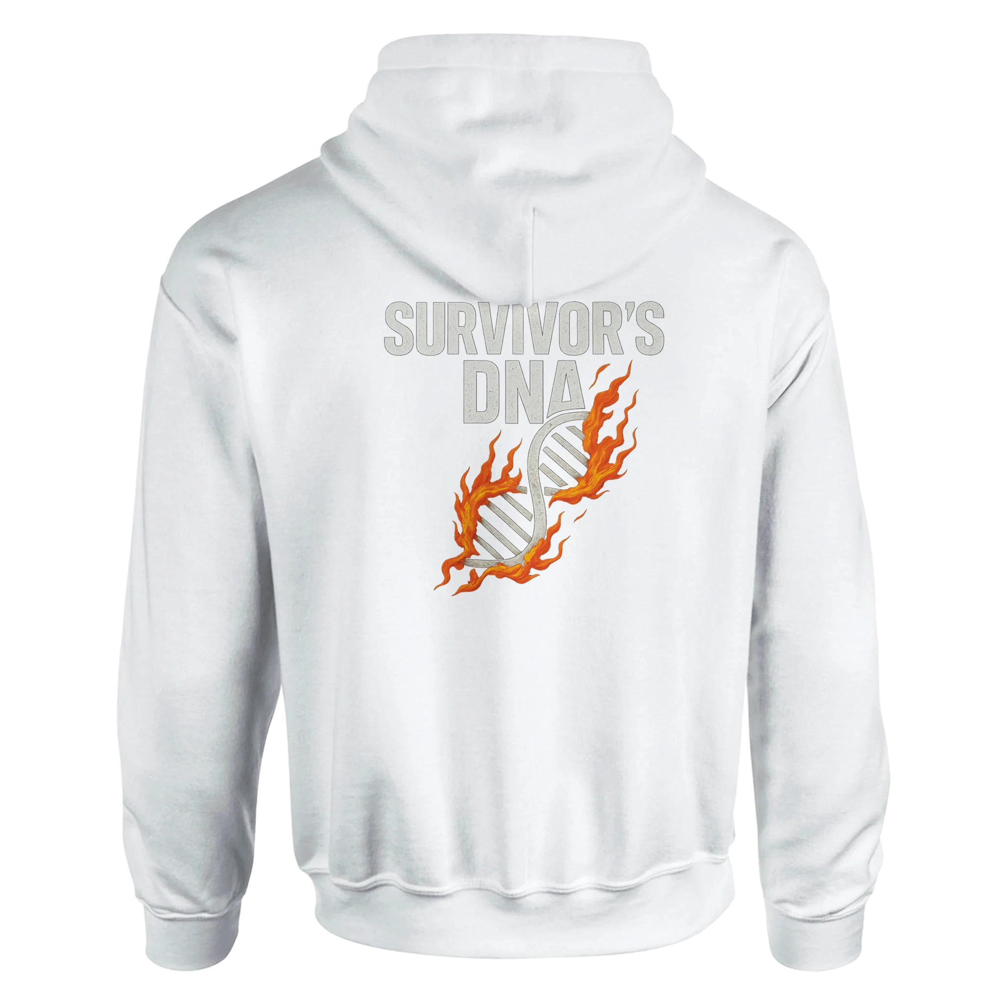 Survivor’s DNA Hoodie – Built to Endure. Made to Thrive. - Defiant Ones Clothing Print Material