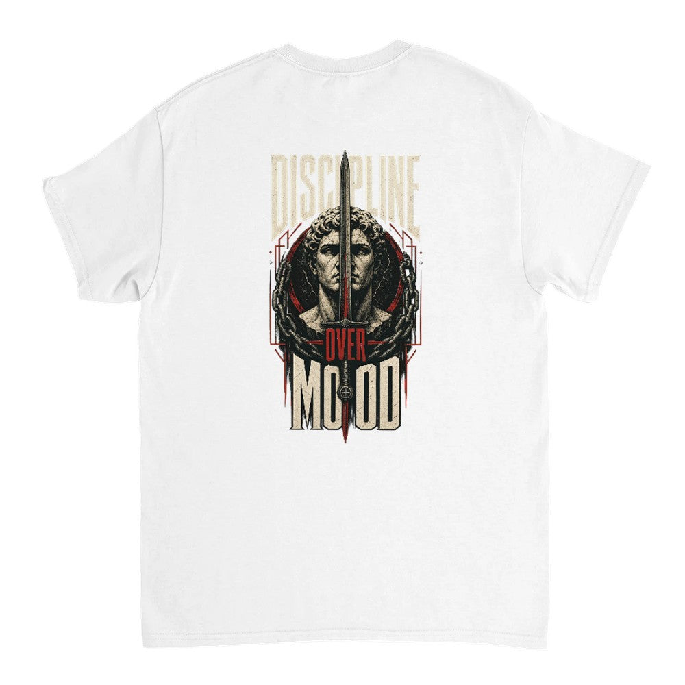 Discipline Over Mood Tee – Heavyweight Edition T-Shirt product image 5 – Defiant Ones Clothing