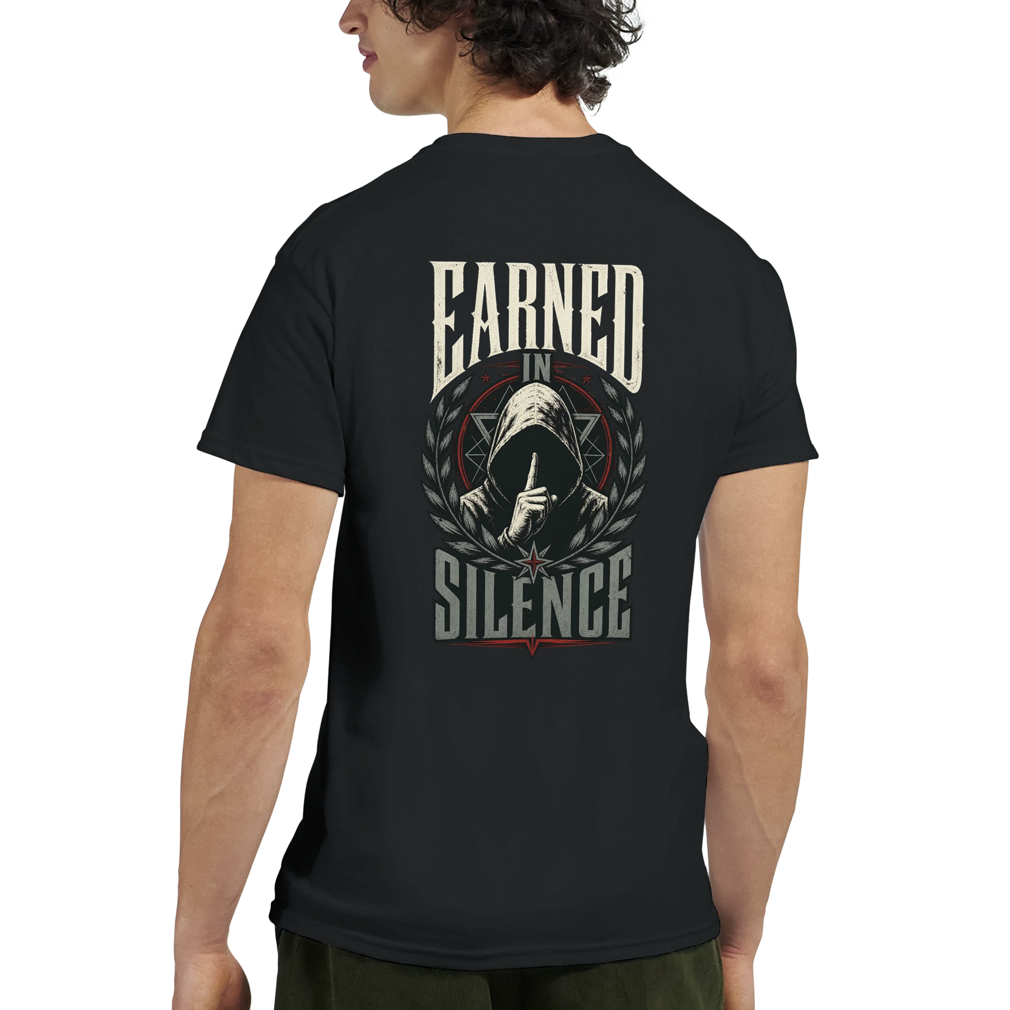 Earned in Silence Tee – Heavyweight Edition T-Shirt product image 9 – Defiant Ones Clothing