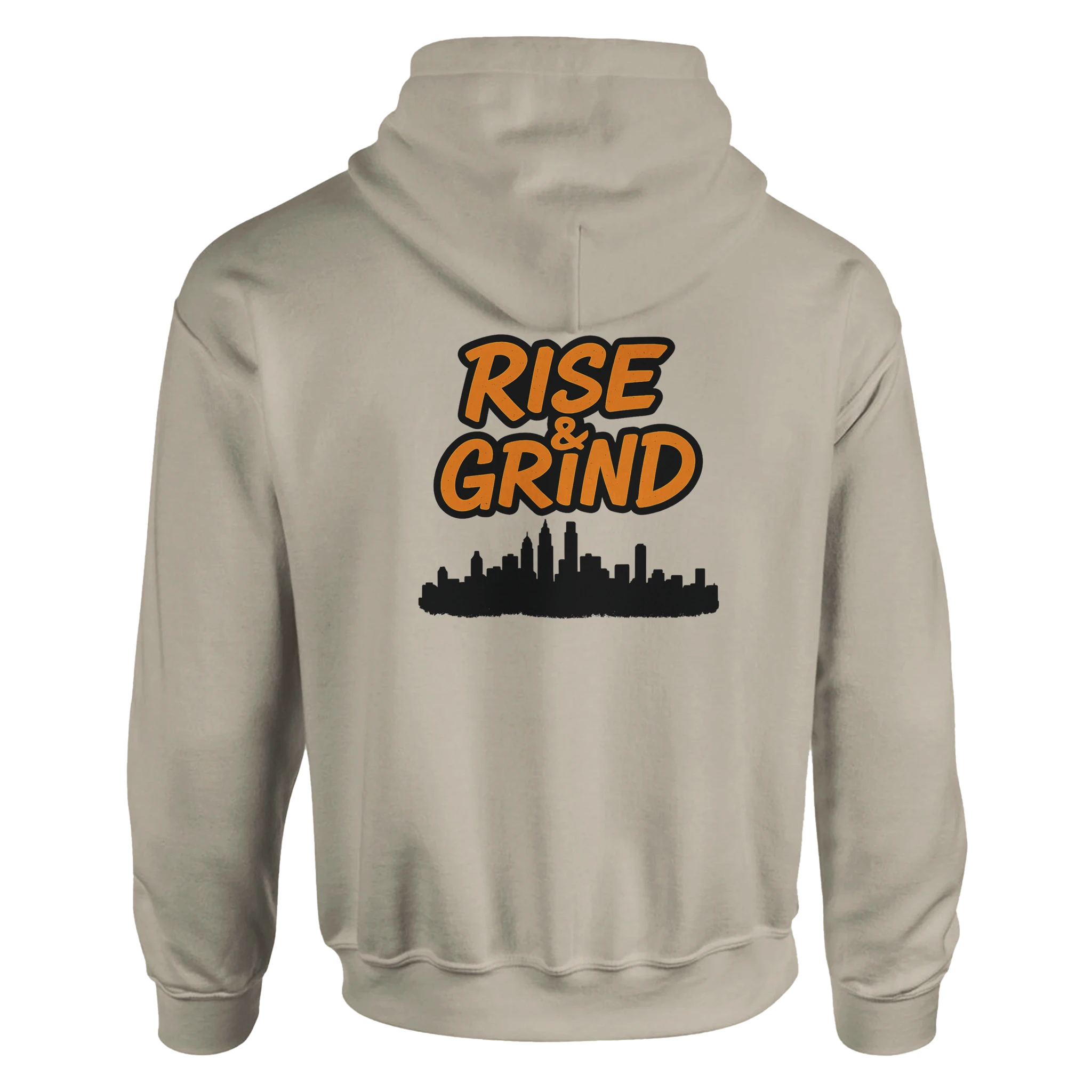 'RISE & GRIND'| Defiant Ones Classic Pullover Hoodie - Defiant Ones Clothing Print Material