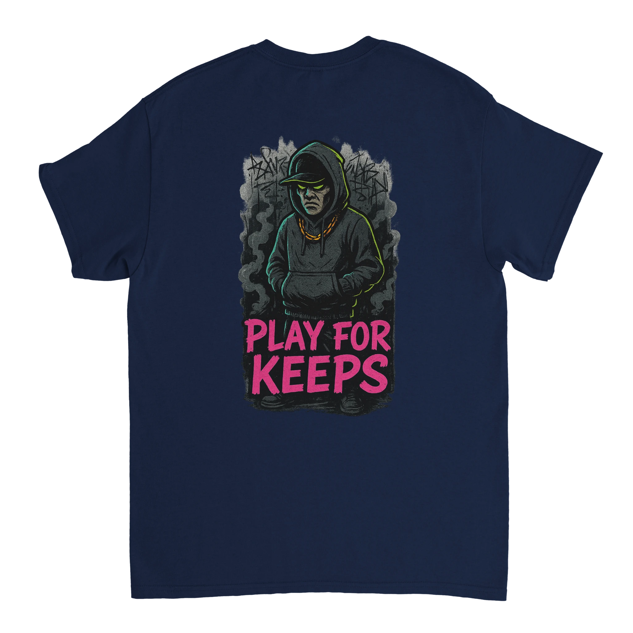 ' PLAY FOR KEEPS ' |Defiant Ones Streetwear Motivational T-Shirt - Defiant Ones Clothing Print Material