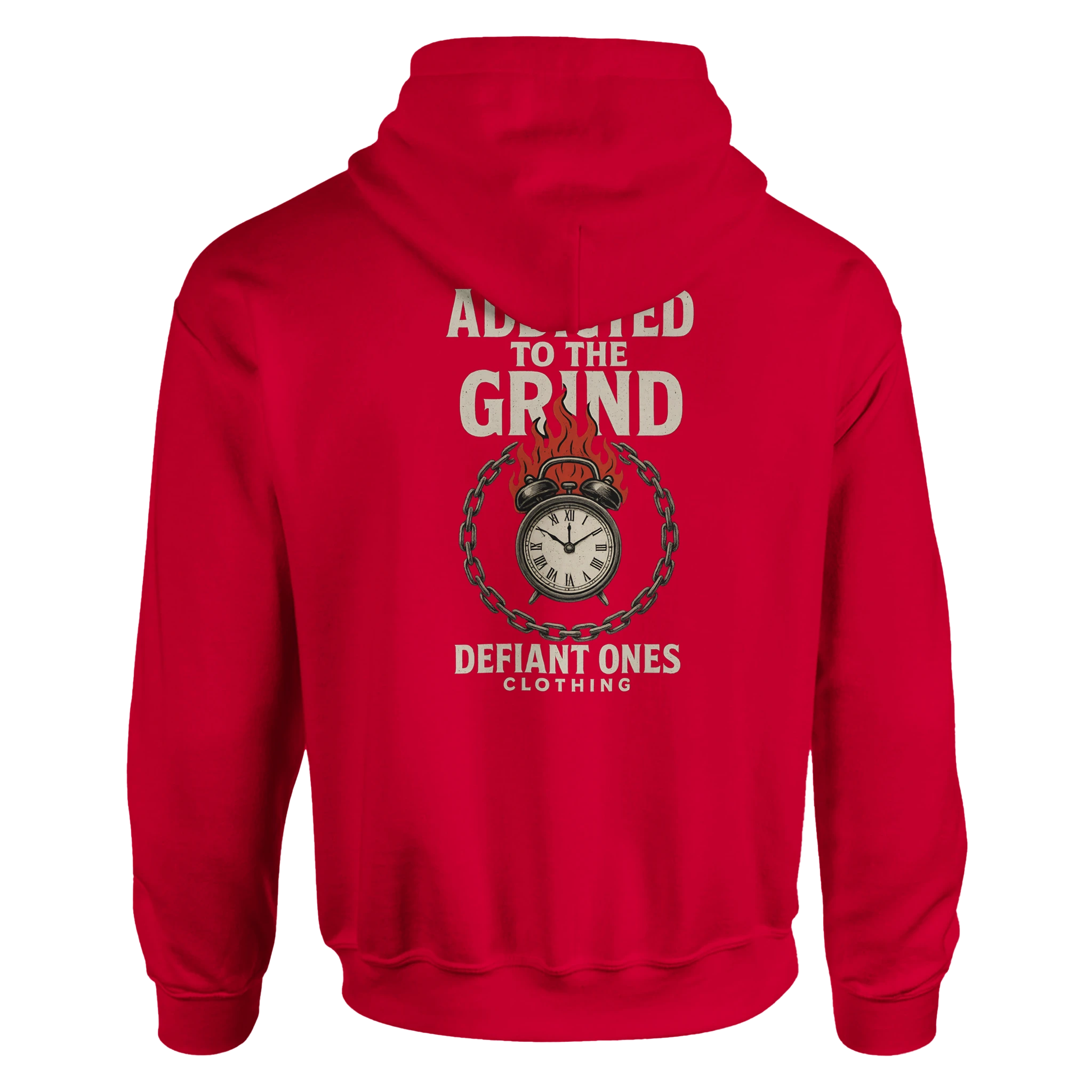 Addicted to the Grind Hoodie – No Days Off. - Defiant Ones Clothing Print Material