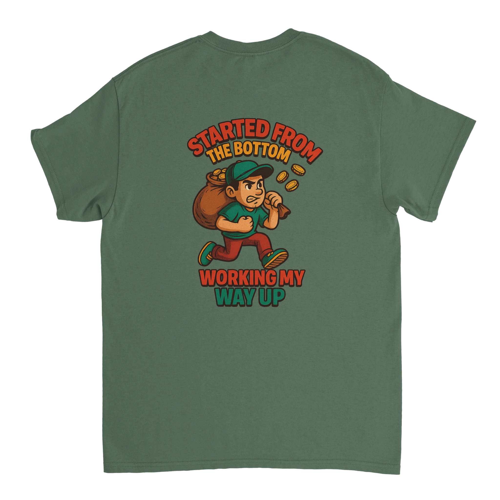 On My Way Up Tee – Climb with Confidence - Defiant Ones Clothing Print Material
