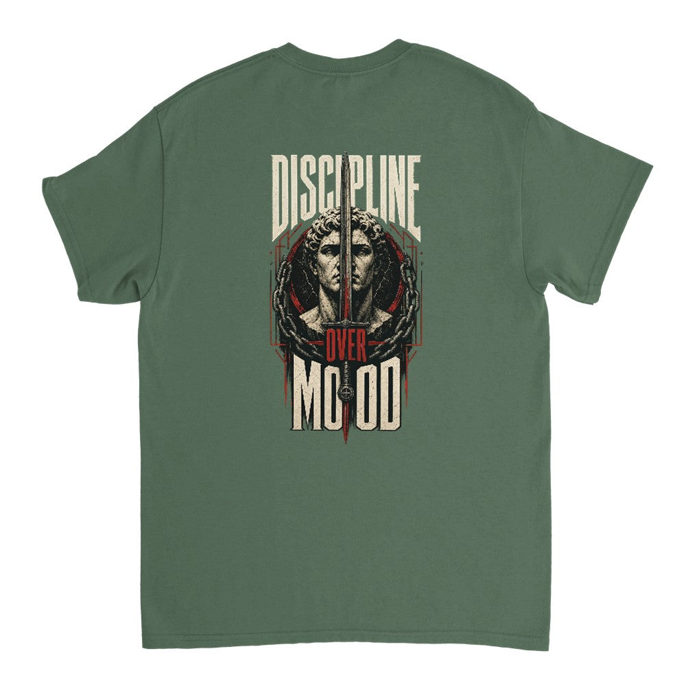 Discipline Over Mood Tee – Heavyweight Edition T-Shirt product image 8 – Defiant Ones Clothing