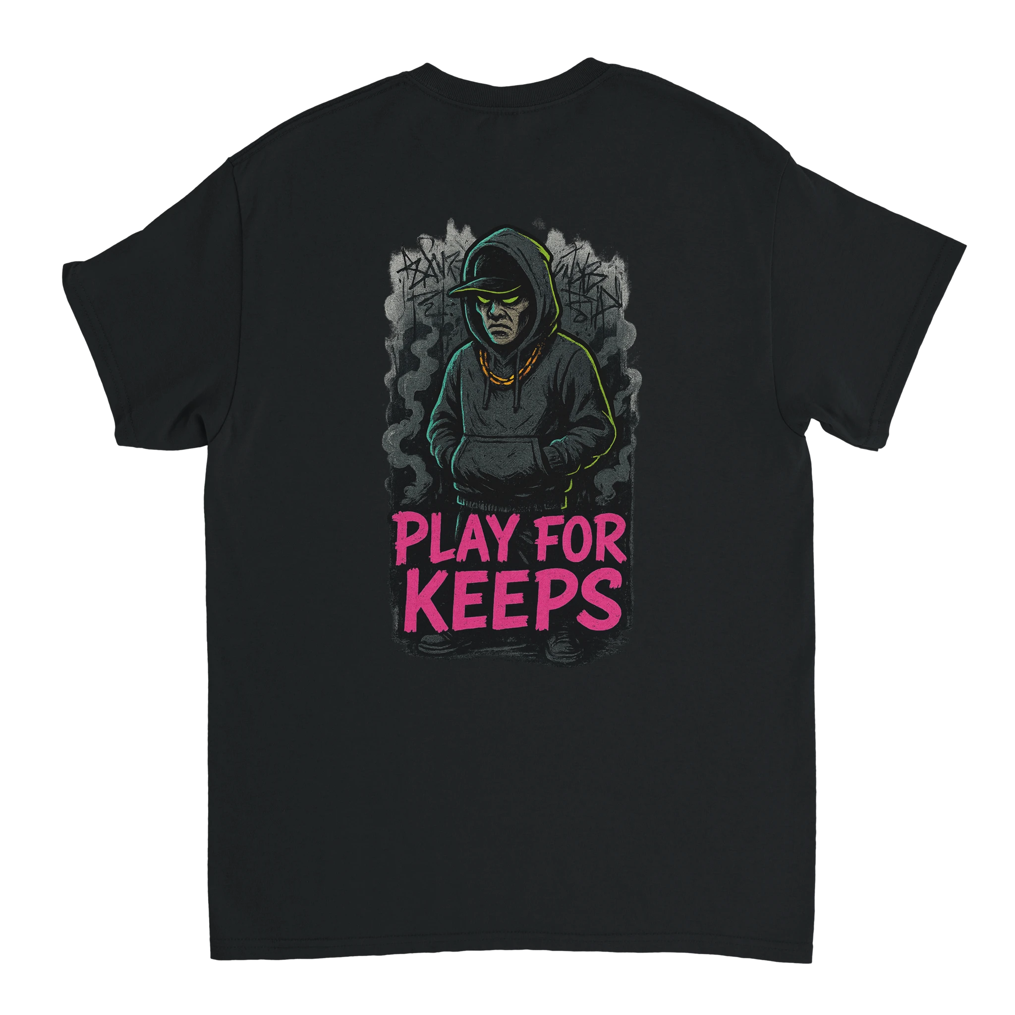 ' PLAY FOR KEEPS ' |Defiant Ones Streetwear Motivational T-Shirt - Defiant Ones Clothing Print Material
