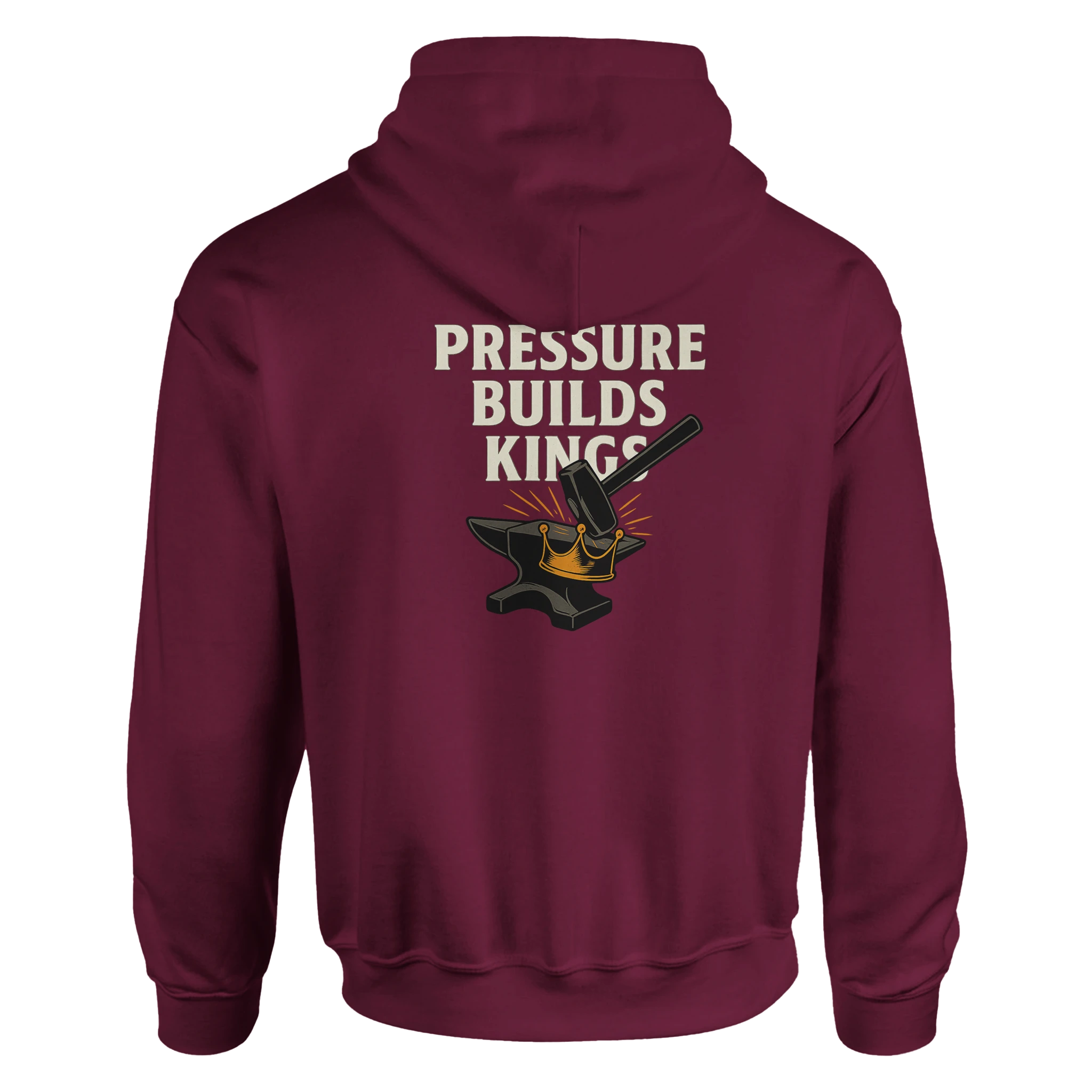'PRESSURE BUILDS KINGS' | Defiant Ones Heavyweight Hustle Pullover - Defiant Ones Clothing Print Material