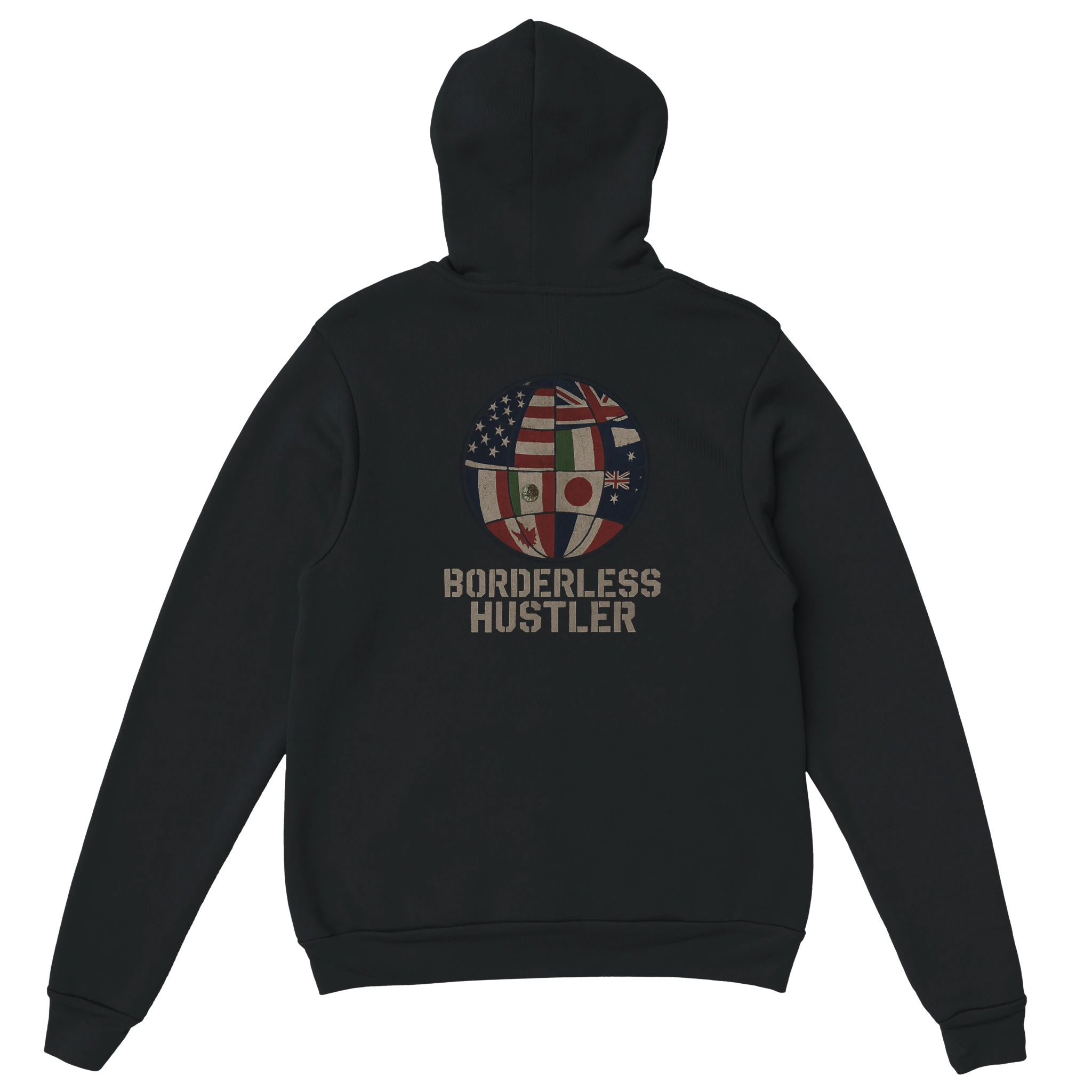 Borderless Hustler Hoodie – No Limits. No Excuses. Just Action. - Defiant Ones Clothing Print Material