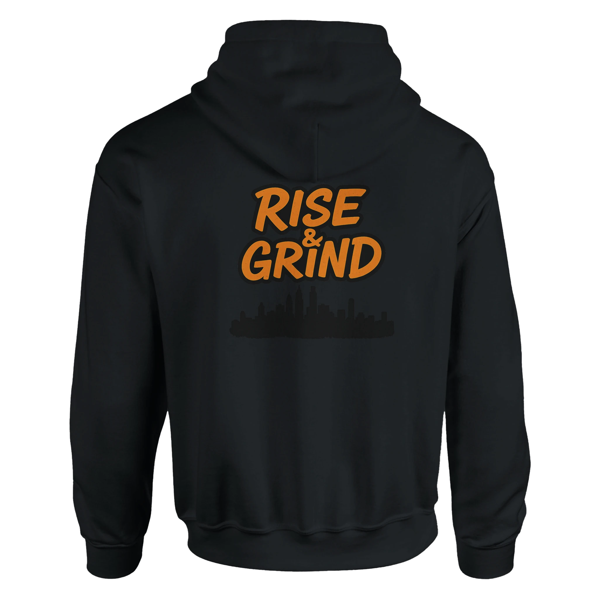'RISE & GRIND'| Defiant Ones Classic Pullover Hoodie - Defiant Ones Clothing Print Material