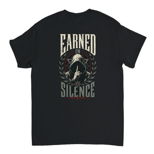Earned in Silence Tee – Heavyweight Edition T-Shirt product image 1 – Defiant Ones Clothing