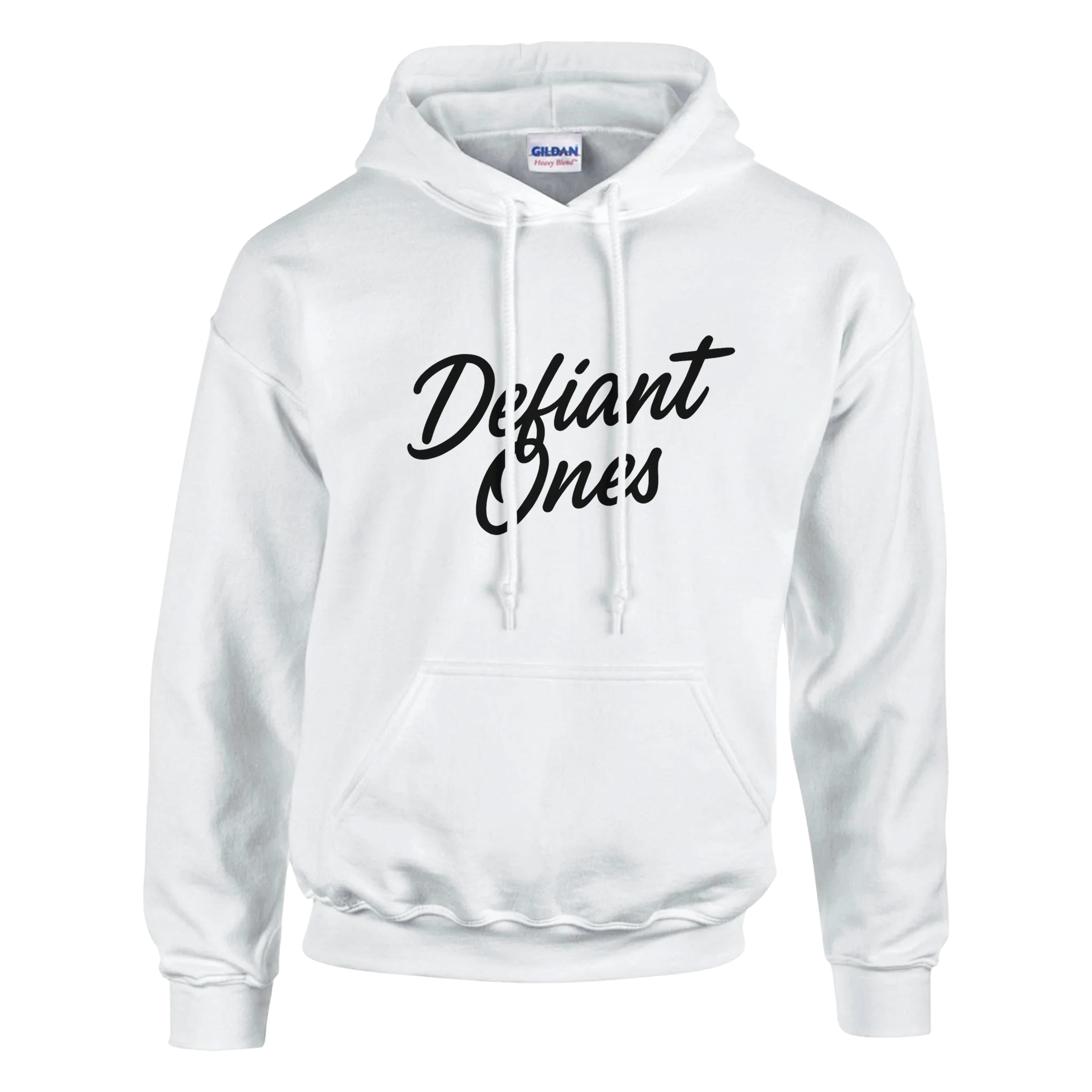 'DEFIANT ONES' Classic Hoodie|Streetwear Pullover for Hustlers - Defiant Ones Clothing Print Material