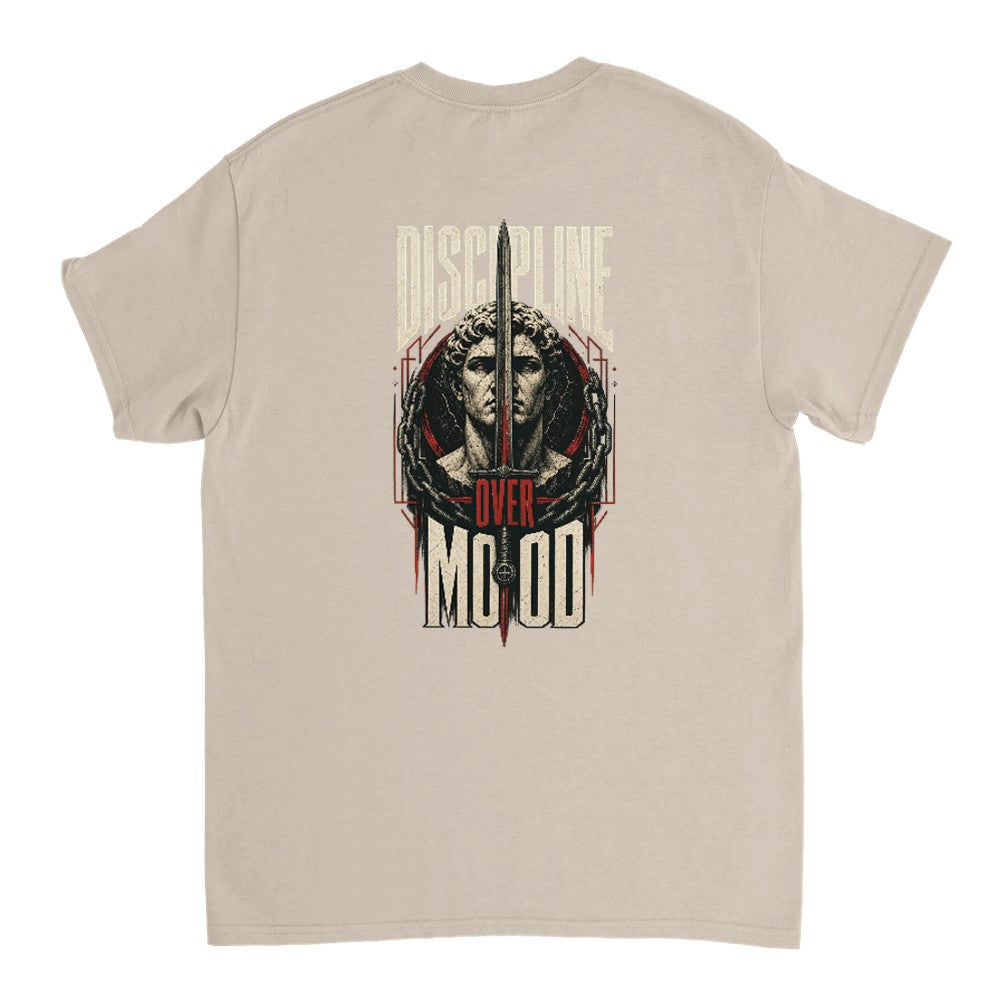 Discipline Over Mood Tee – Heavyweight Edition T-Shirt product image 6 – Defiant Ones Clothing