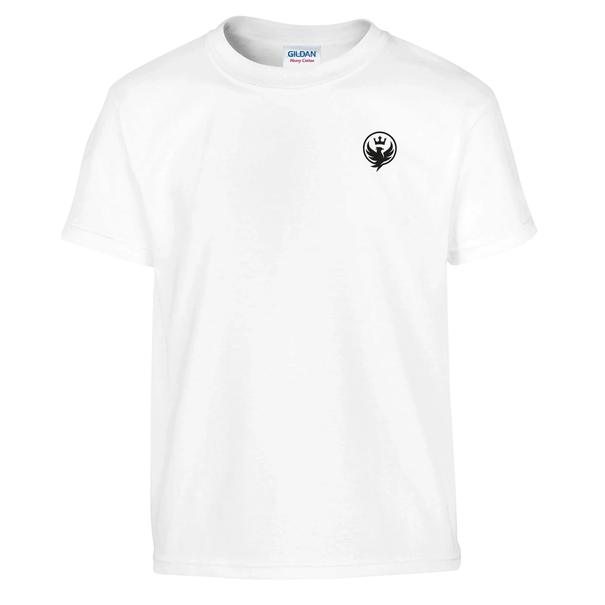 White Addicted to the Grind kids tee – front chest logo