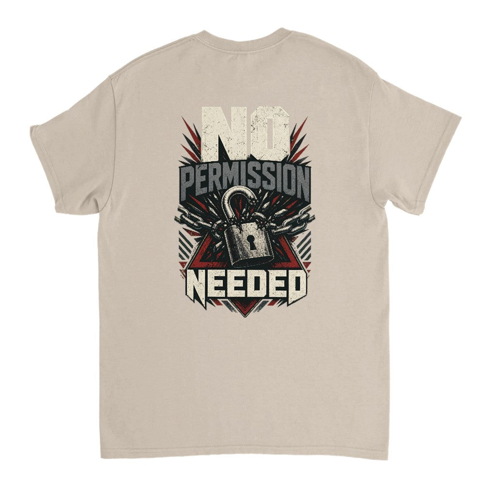 No Permission Needed Tee – Heavyweight Edition T-Shirt product image 3 – Defiant Ones Clothing