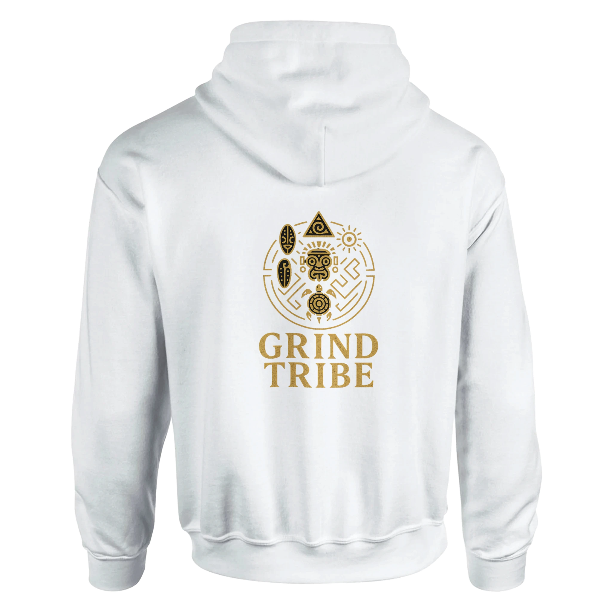 Grind Tribe Hoodie – Hustle Hard. Earn More. - Defiant Ones Clothing Print Material