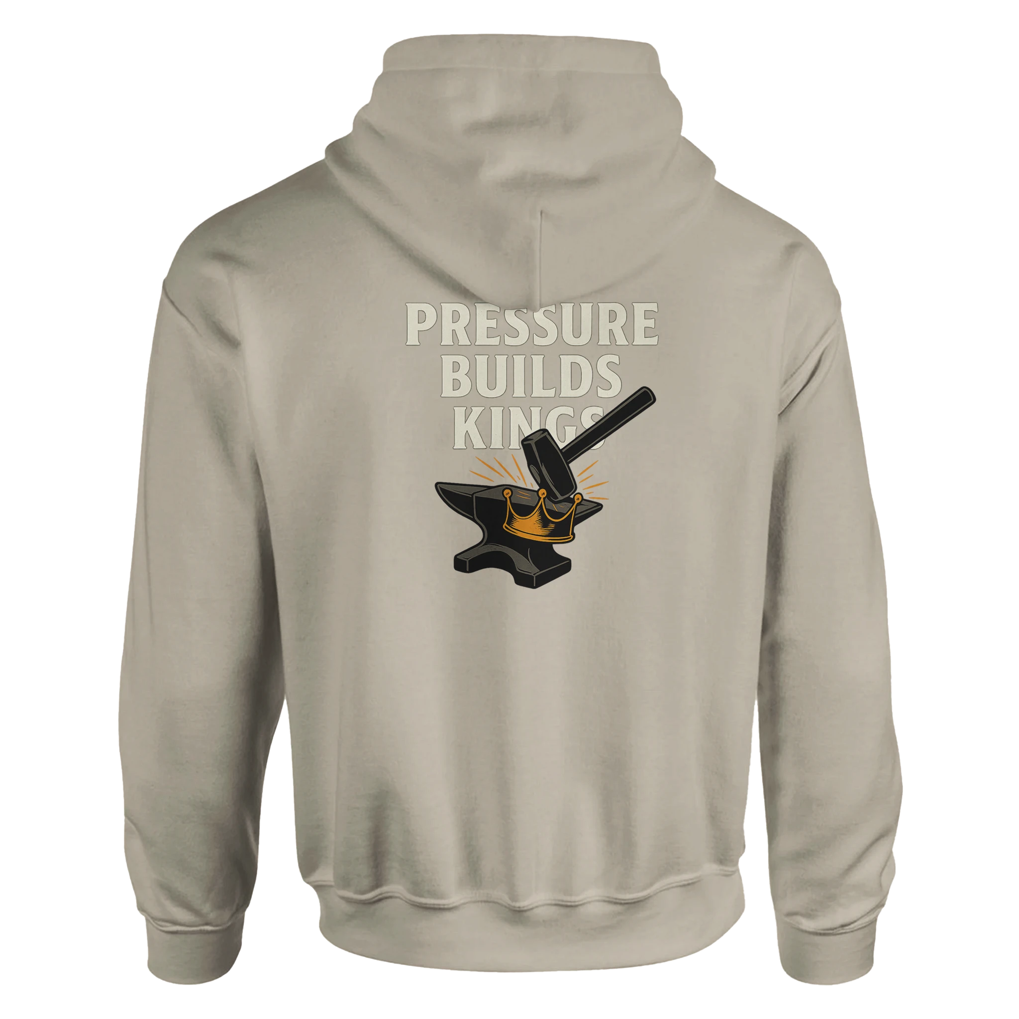 'PRESSURE BUILDS KINGS' | Defiant Ones Heavyweight Hustle Pullover - Defiant Ones Clothing Print Material
