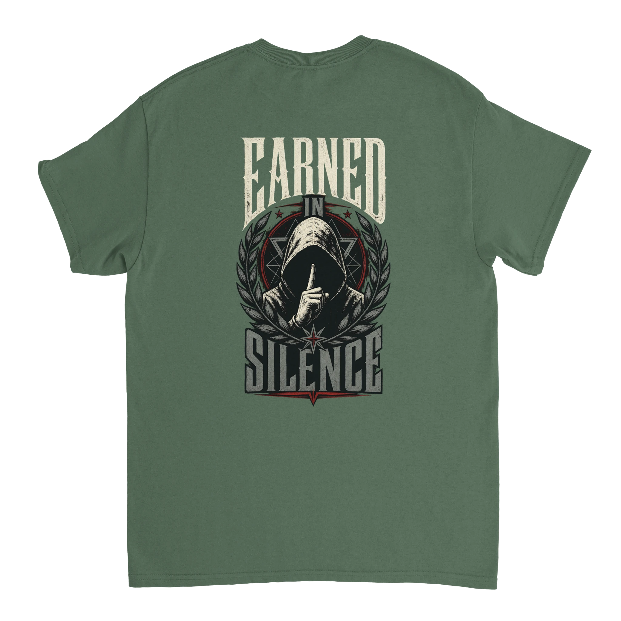 Earned in Silence Tee – Heavyweight Edition T-Shirt product image 5 – Defiant Ones Clothing