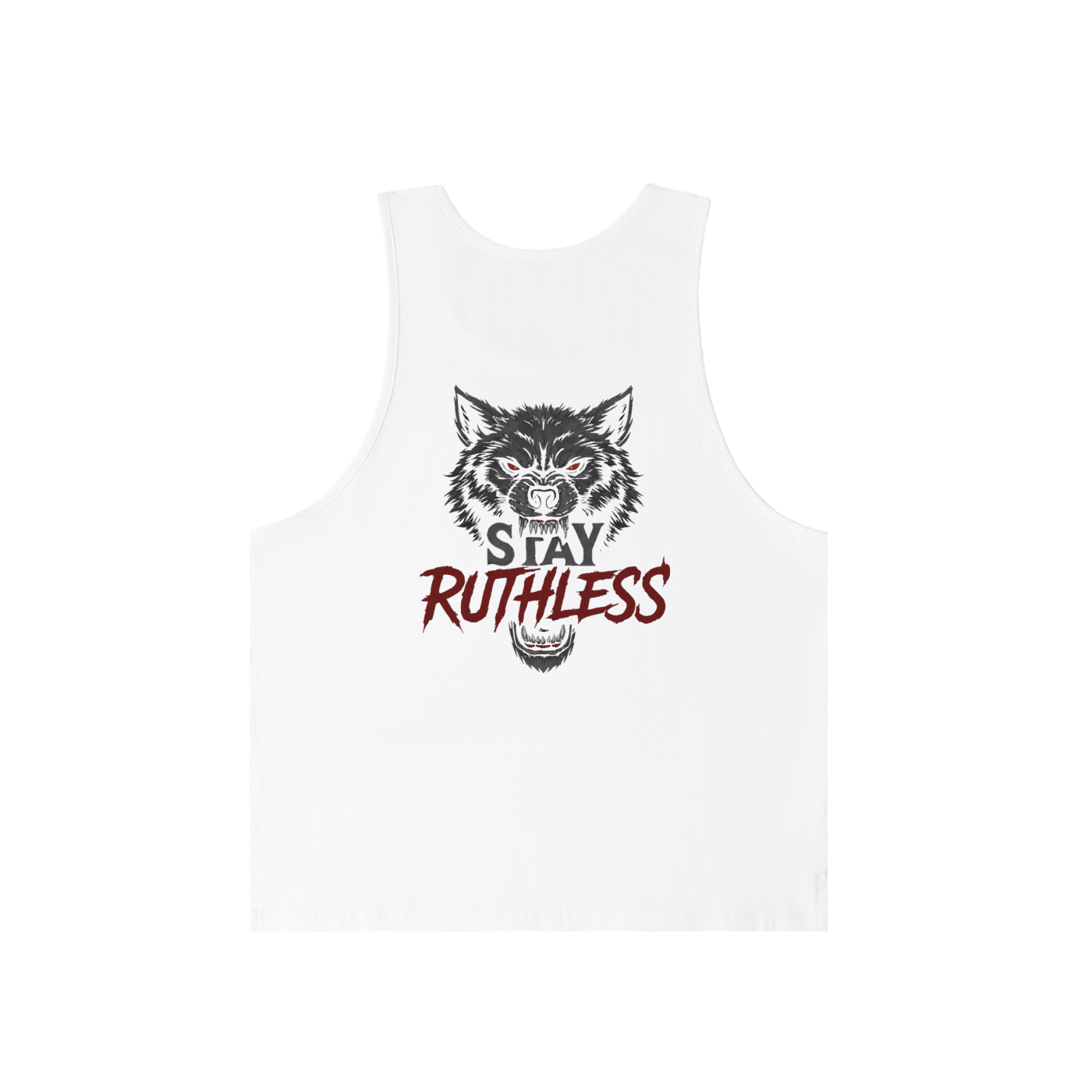 Stay Ruthless Unisex Tank Top – Wolf Graphic Edition