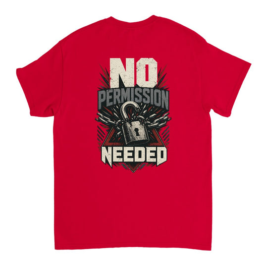 No Permission Needed Tee – Heavyweight Edition T-Shirt product image 2 – Defiant Ones Clothing