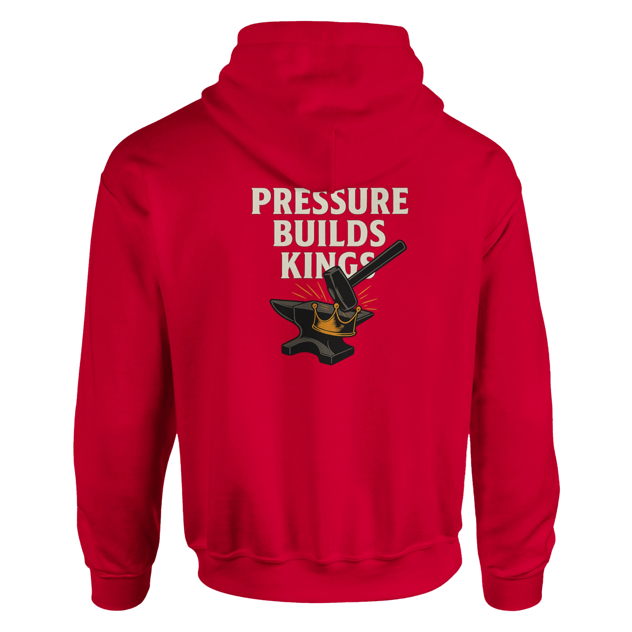 'PRESSURE BUILDS KINGS' | Defiant Ones Heavyweight Hustle Pullover - Defiant Ones Clothing Print Material