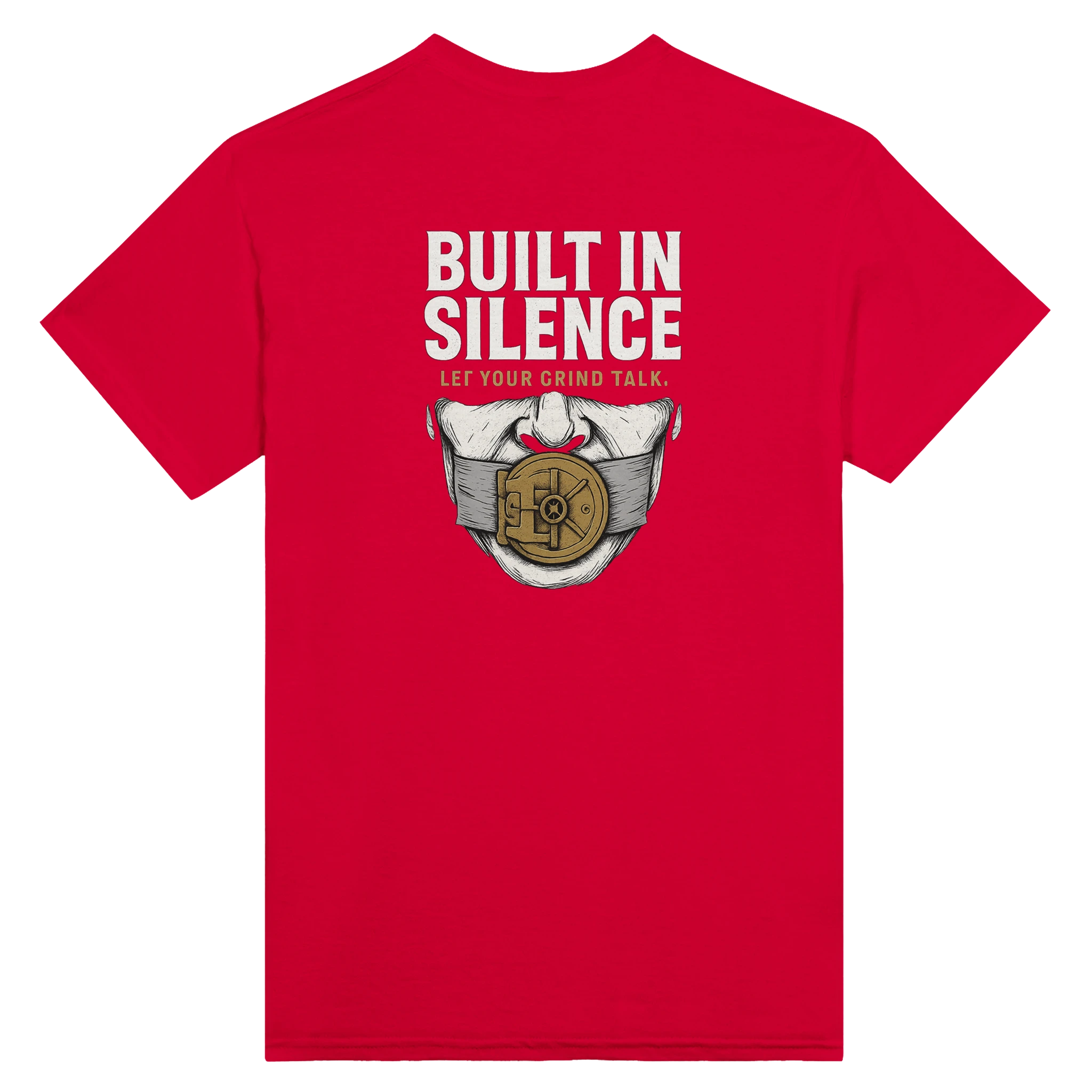 BUILT IN SILENCE | Defiant Ones Heavyweight Graphic Tee for Hustlers - Defiant Ones Clothing Print Material