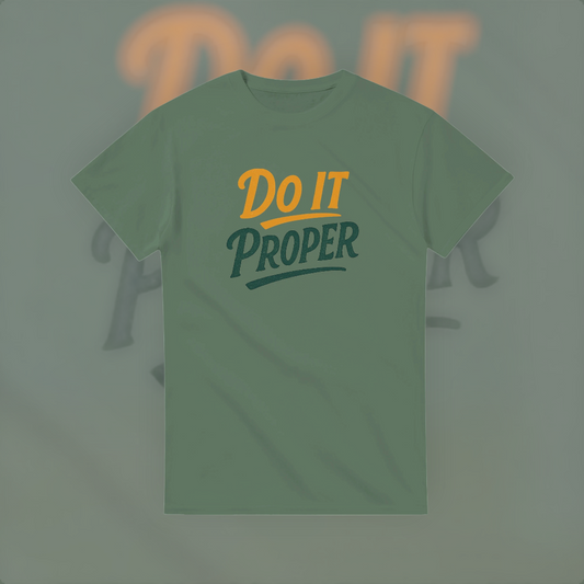 Do It Proper graphic tee – Excellence Edition product image 1 – Defiant Ones Clothing