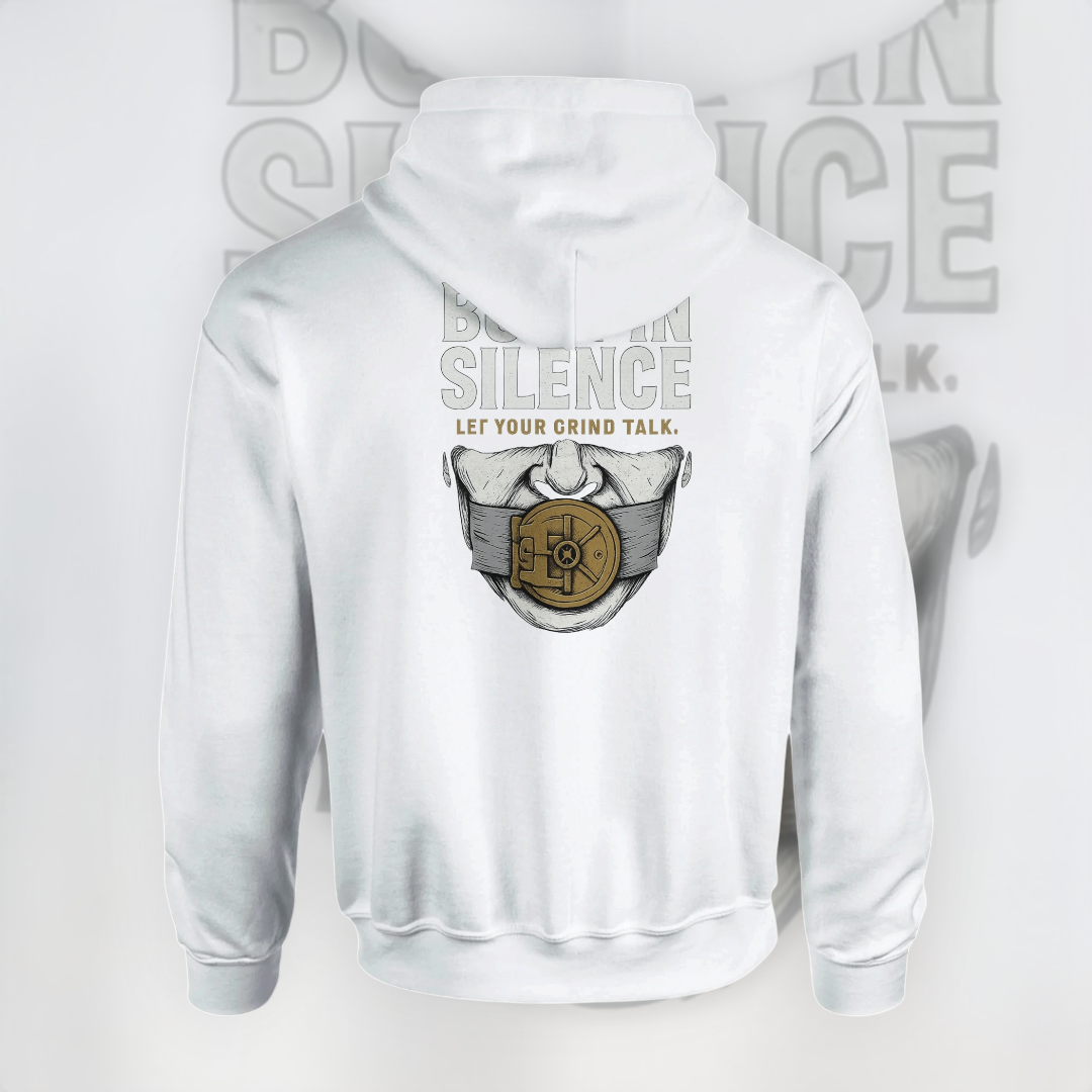 Built In Silence Hoodie – Graphic Edition Hoodie product image 1 – Defiant Ones Clothing