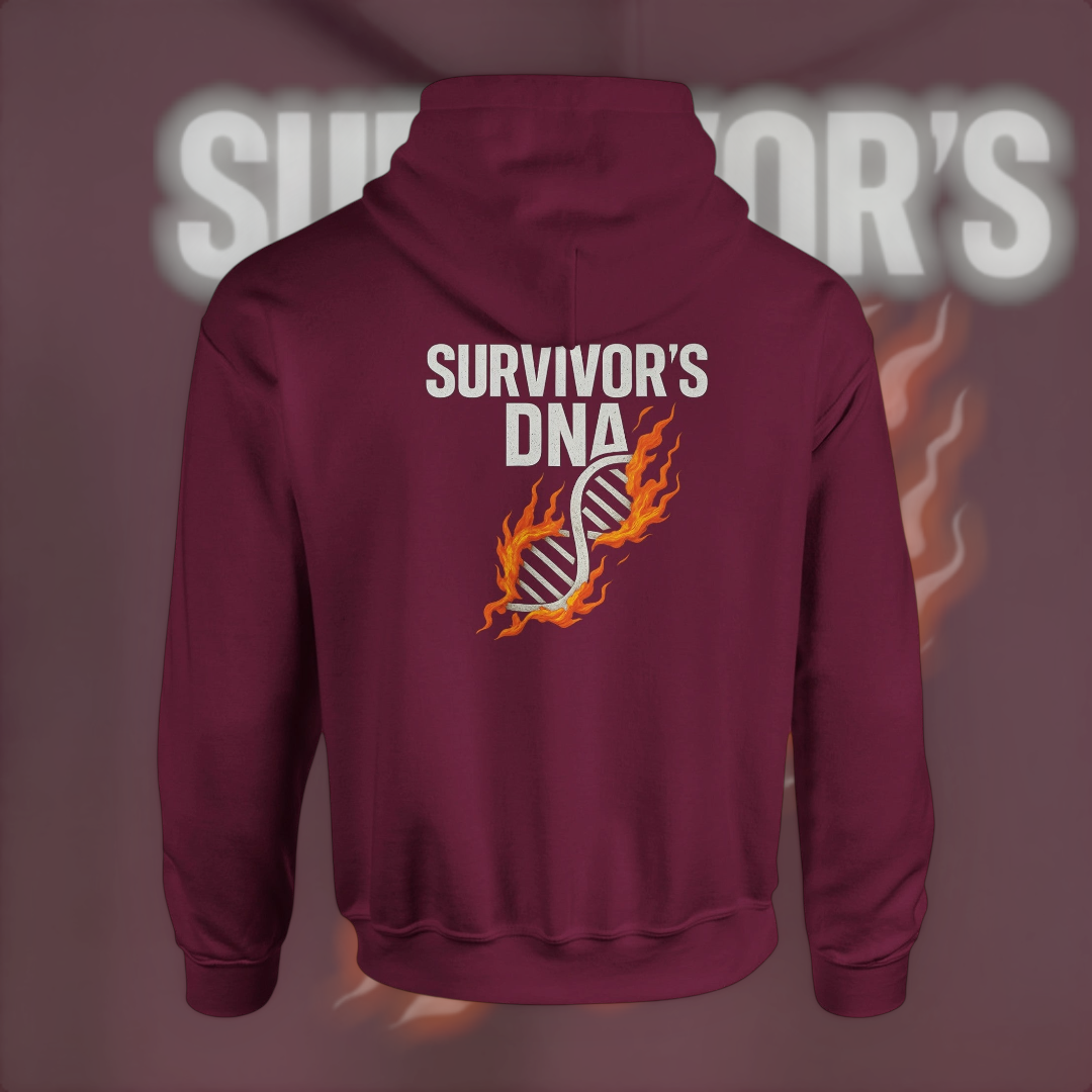 Survivor’s DNA Hoodie – Endurance Edition Hoodie product image 2 – Defiant Ones Clothing