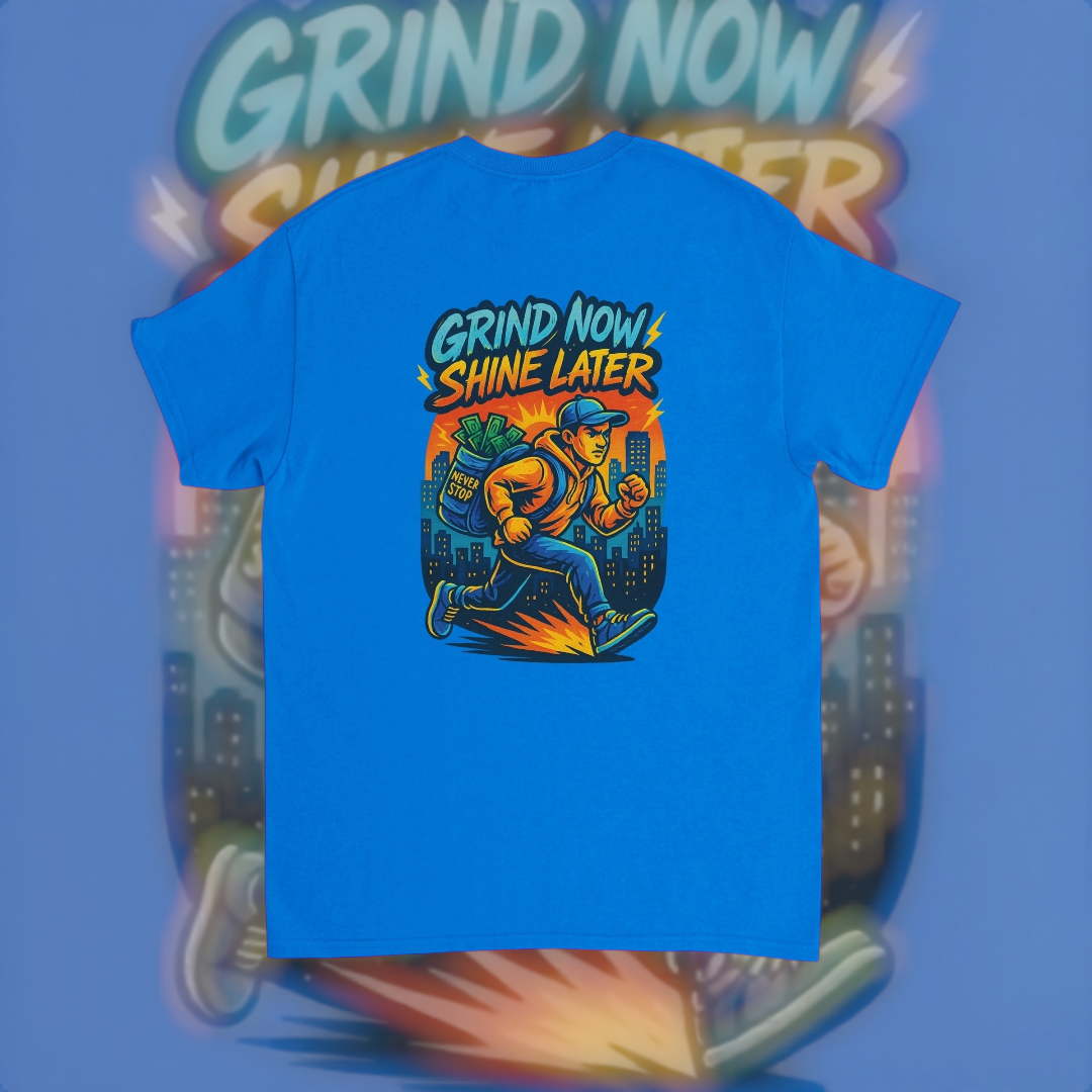 Grind N Shine Tee – Hustle Edition T-Shirt product image 2 – Defiant Ones Clothing
