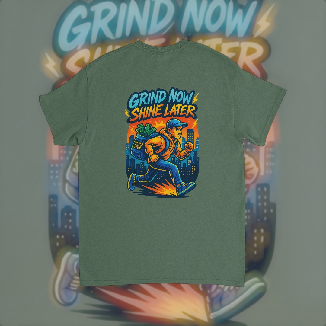Grind N Shine Tee – Hustle Edition T-Shirt product image 3 – Defiant Ones Clothing
