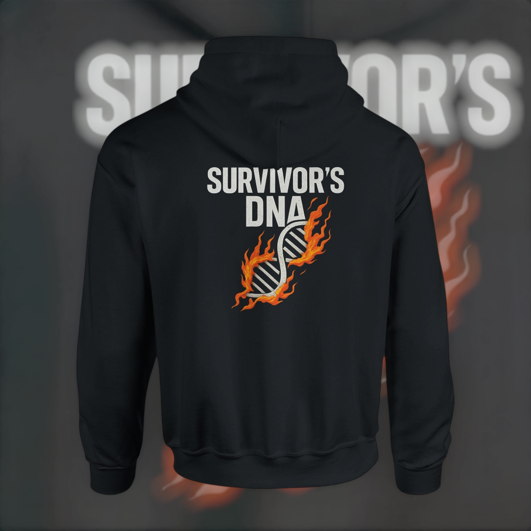 Survivor’s DNA Hoodie – Endurance Edition Hoodie product image 3 – Defiant Ones Clothing