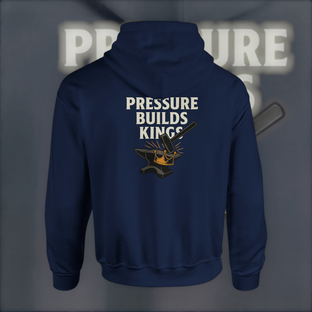 Pressure Builds Kings Hoodie – Heavyweight Edition Hoodie product image 3 – Defiant Ones Clothing