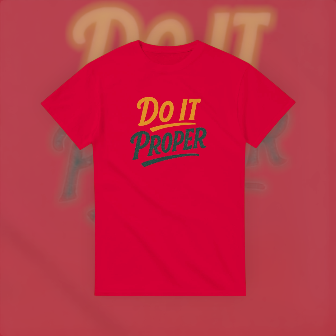 Do It Proper Tee – Excellence Edition T-Shirt product image 3 – Defiant Ones Clothing