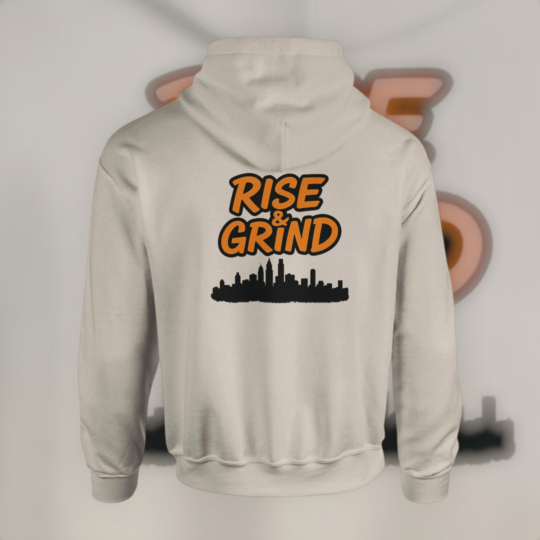 Rise & Grind Hoodie – Classic Edition Hoodie product image 3 – Defiant Ones Clothing