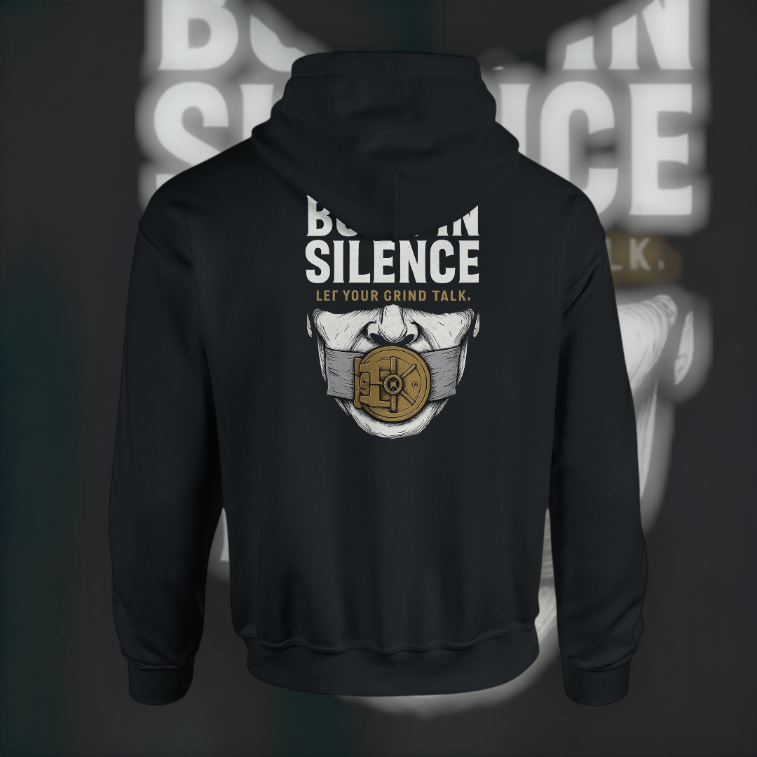 Built In Silence Hoodie – Graphic Edition Hoodie product image 4 – Defiant Ones Clothing