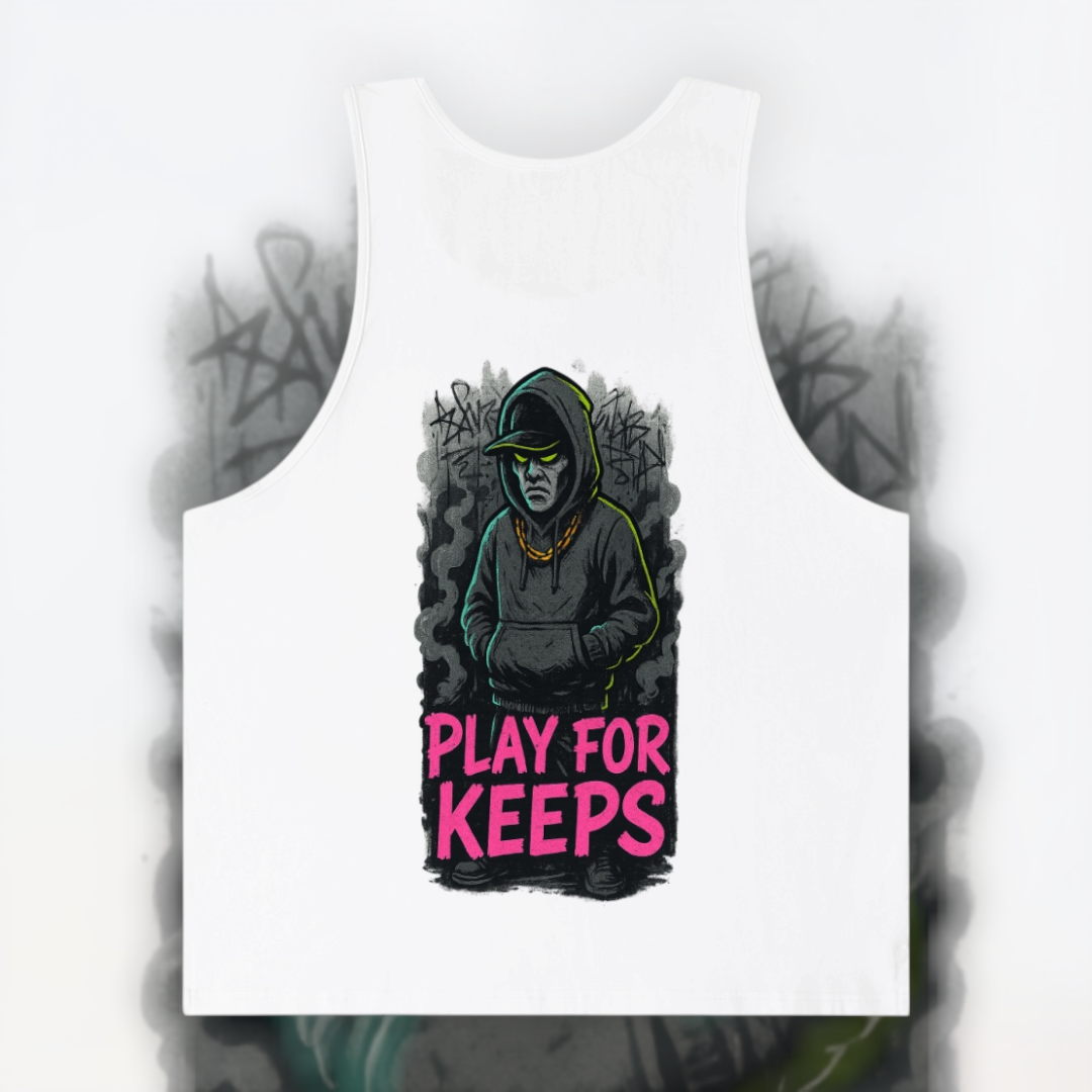 Play For Keeps Unisex Tank Top product image 4 – Defiant Ones Clothing