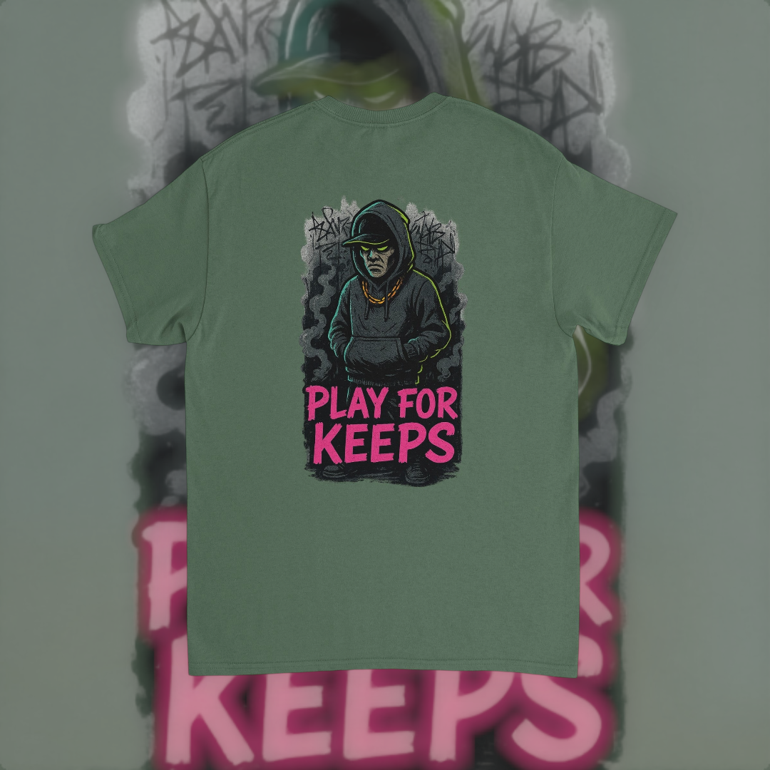 Play For Keeps Tee – Motivational Edition T-Shirt product image 4 – Defiant Ones Clothing