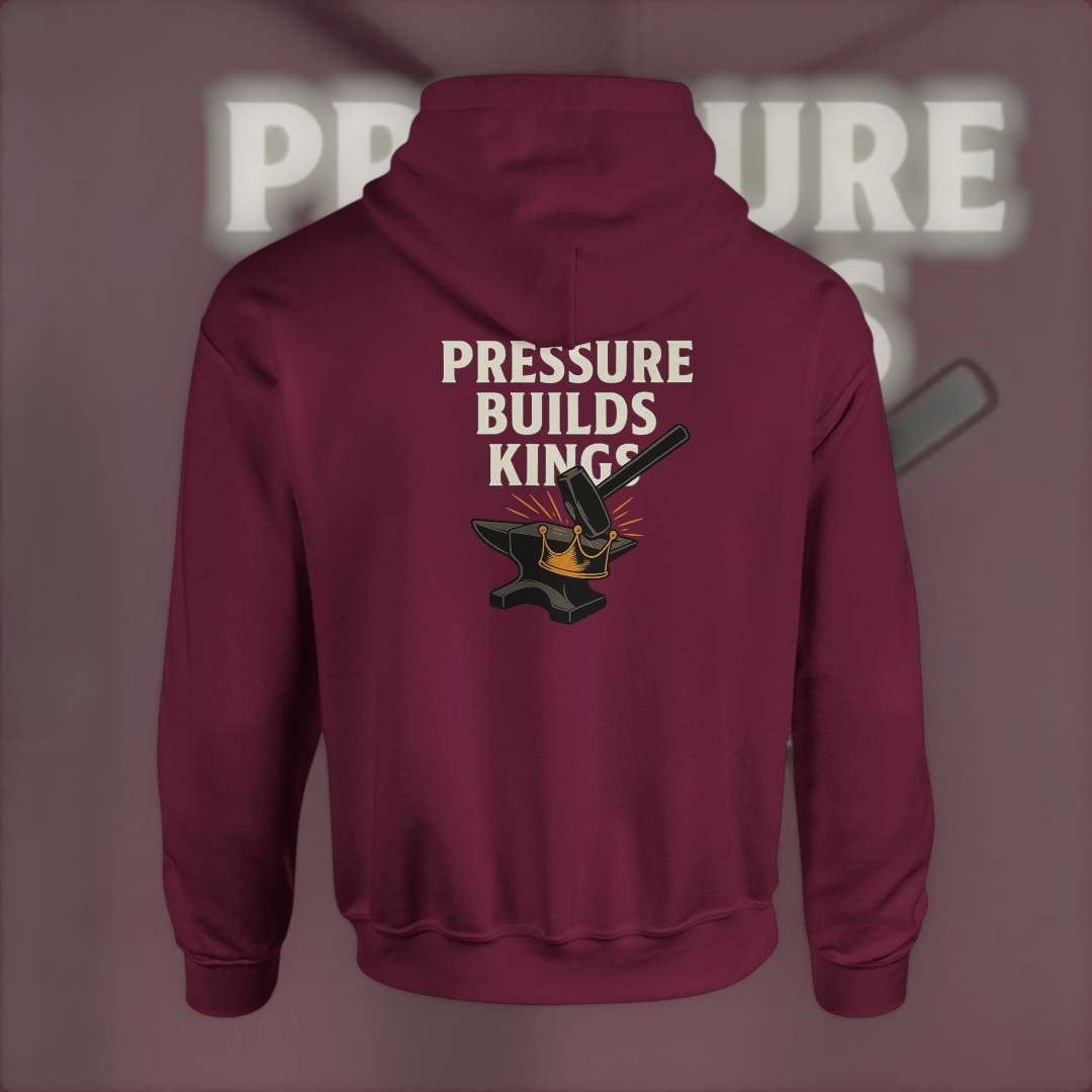 Pressure Builds Kings Hoodie – Heavyweight Edition Hoodie product image 4 – Defiant Ones Clothing
