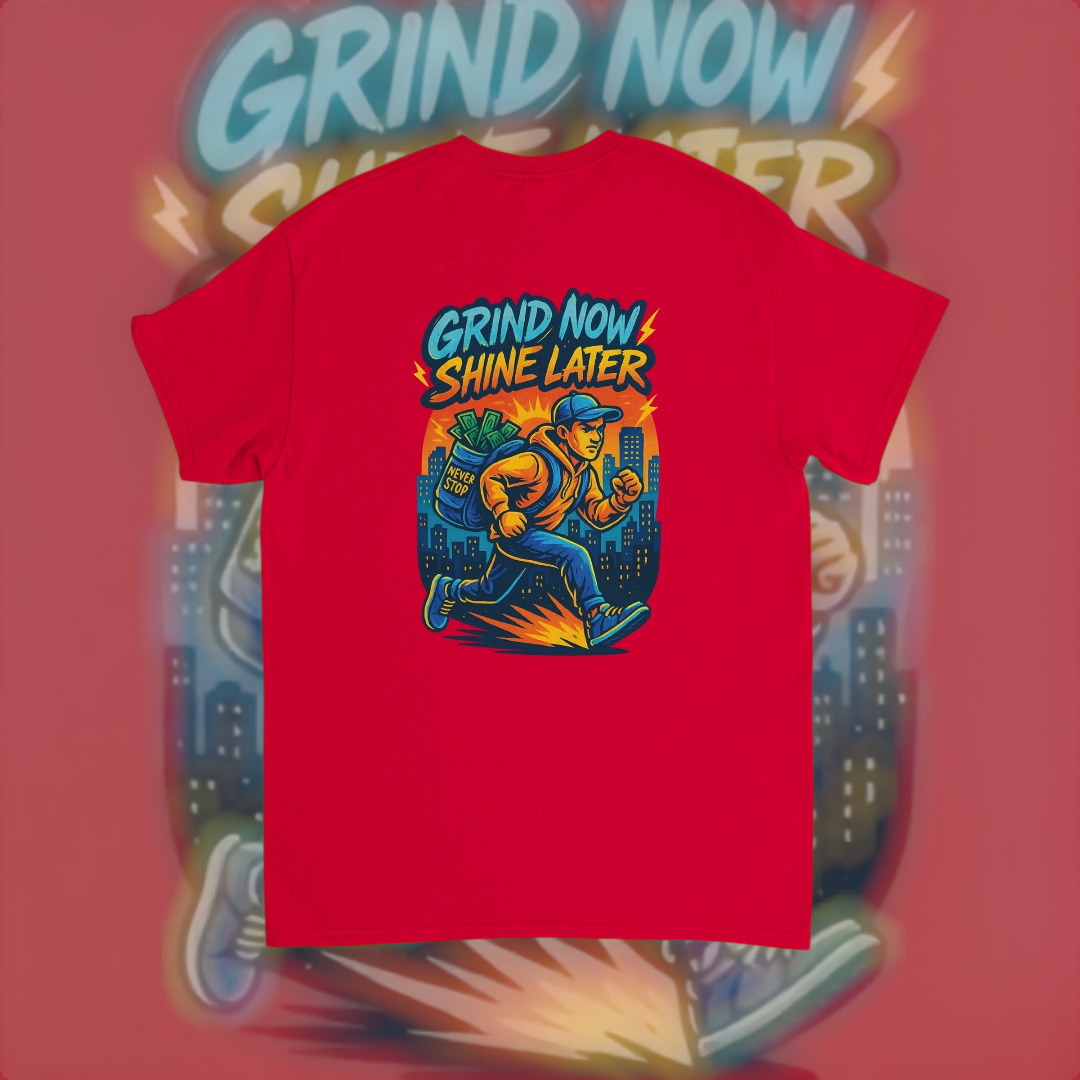 Grind N Shine Tee – Hustle Edition T-Shirt product image 4 – Defiant Ones Clothing
